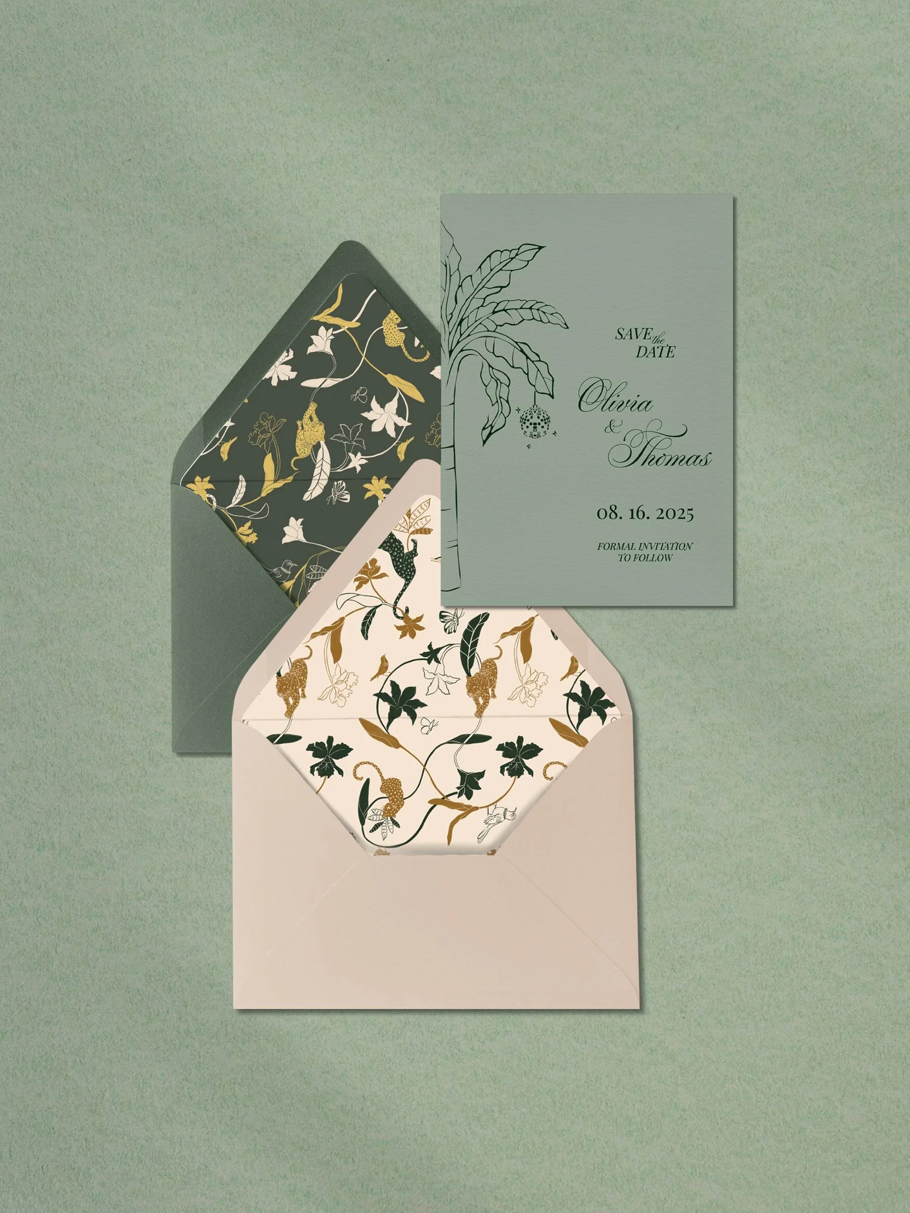 Rainforest Save The Date Suite