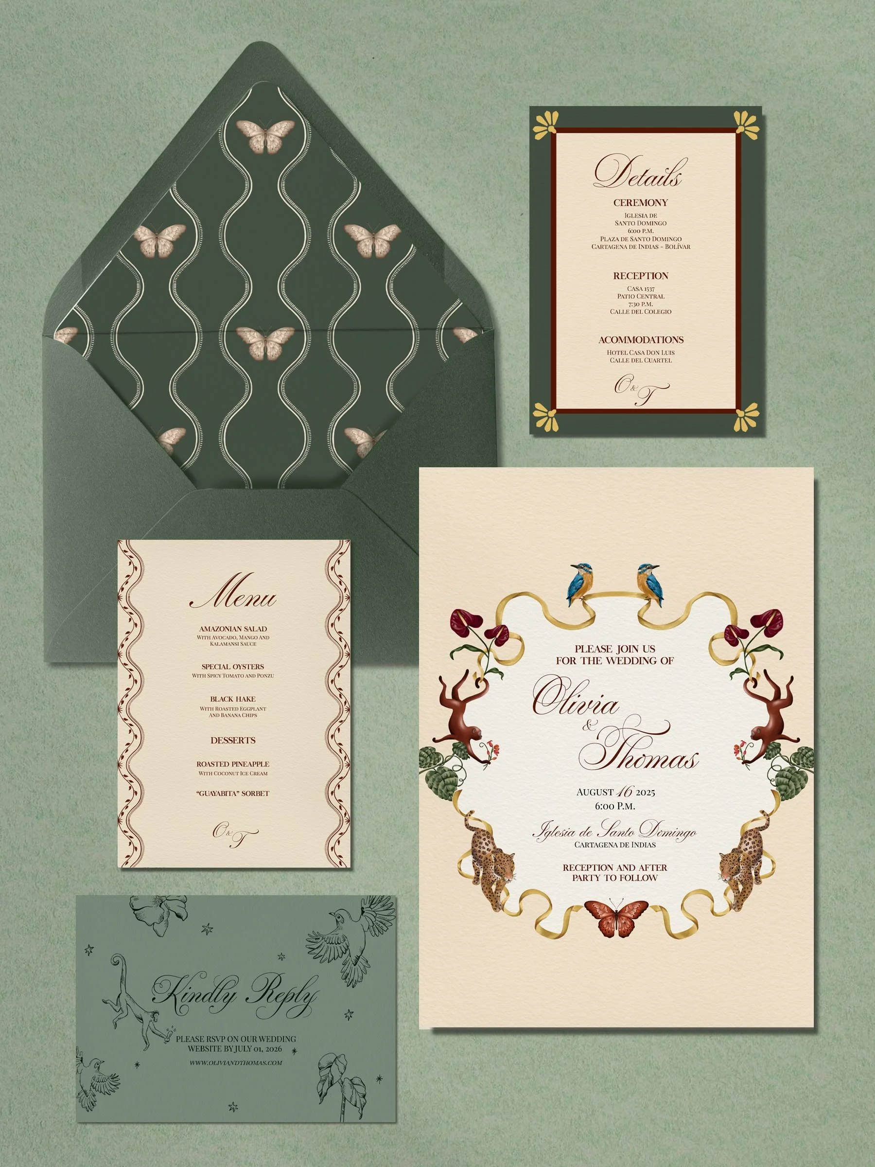 Rainforest Signature Invitation Suite