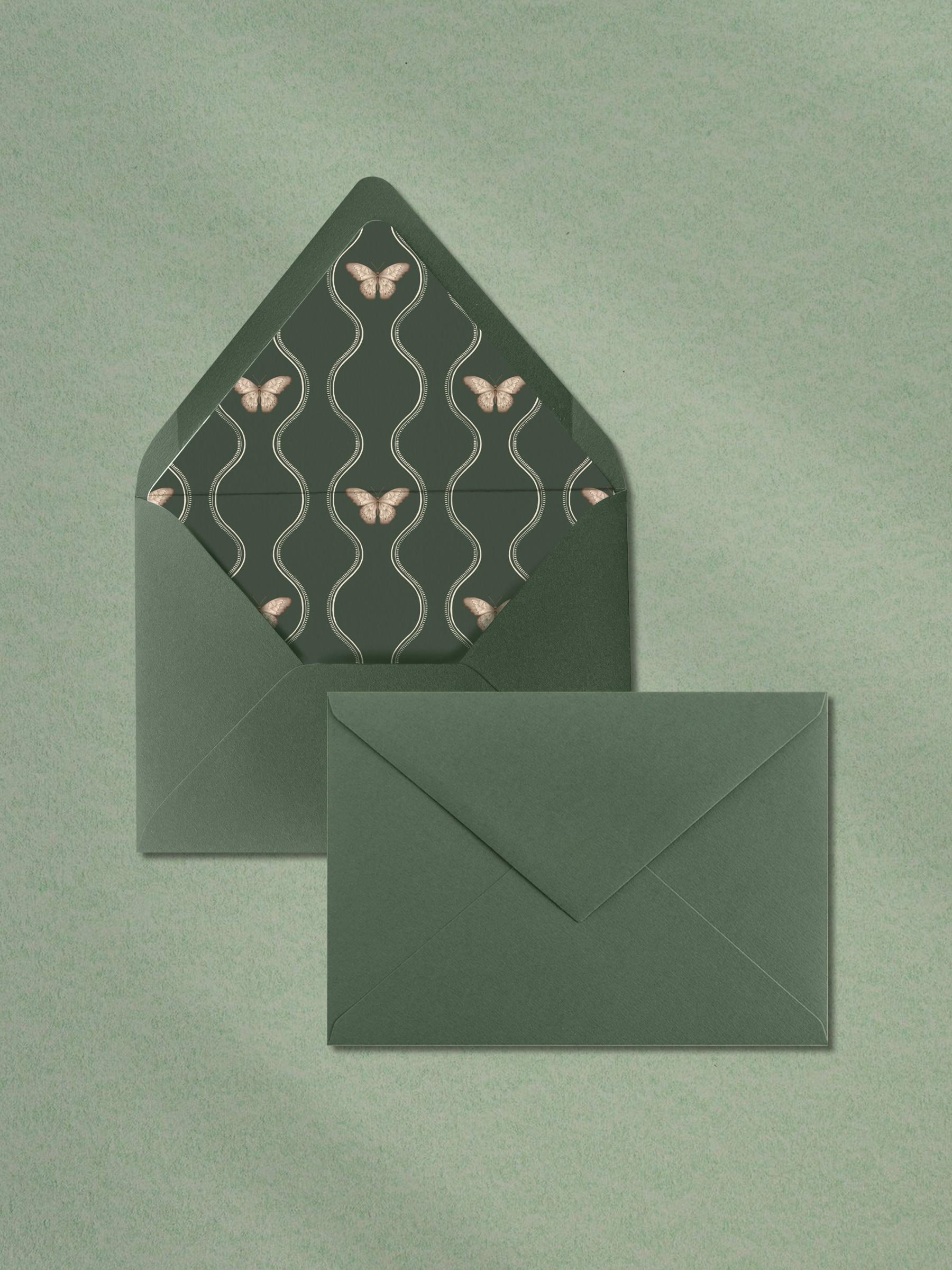 Rainforest Green Envelope and Liner