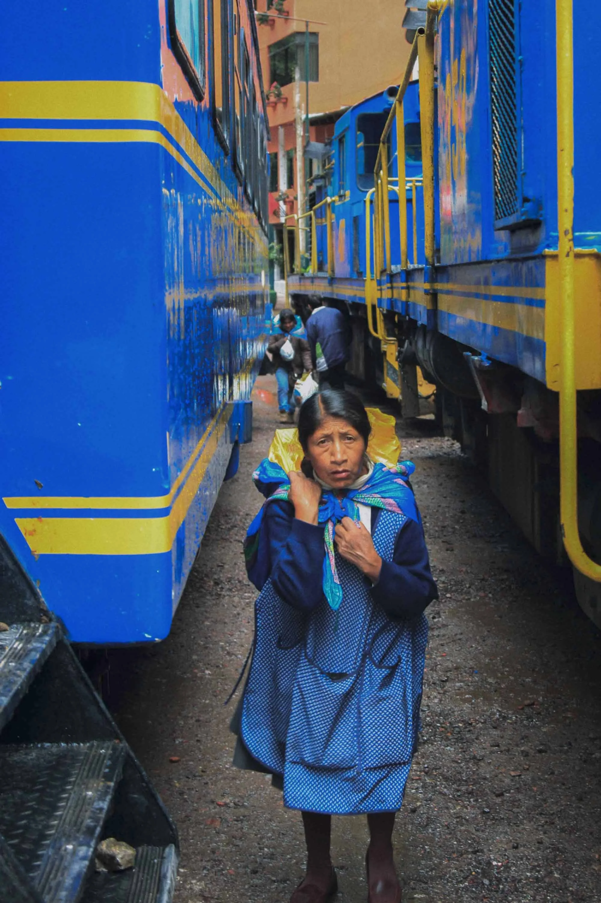 Woman Vendor on the Train Tracks, Aguas Calientes - Peru