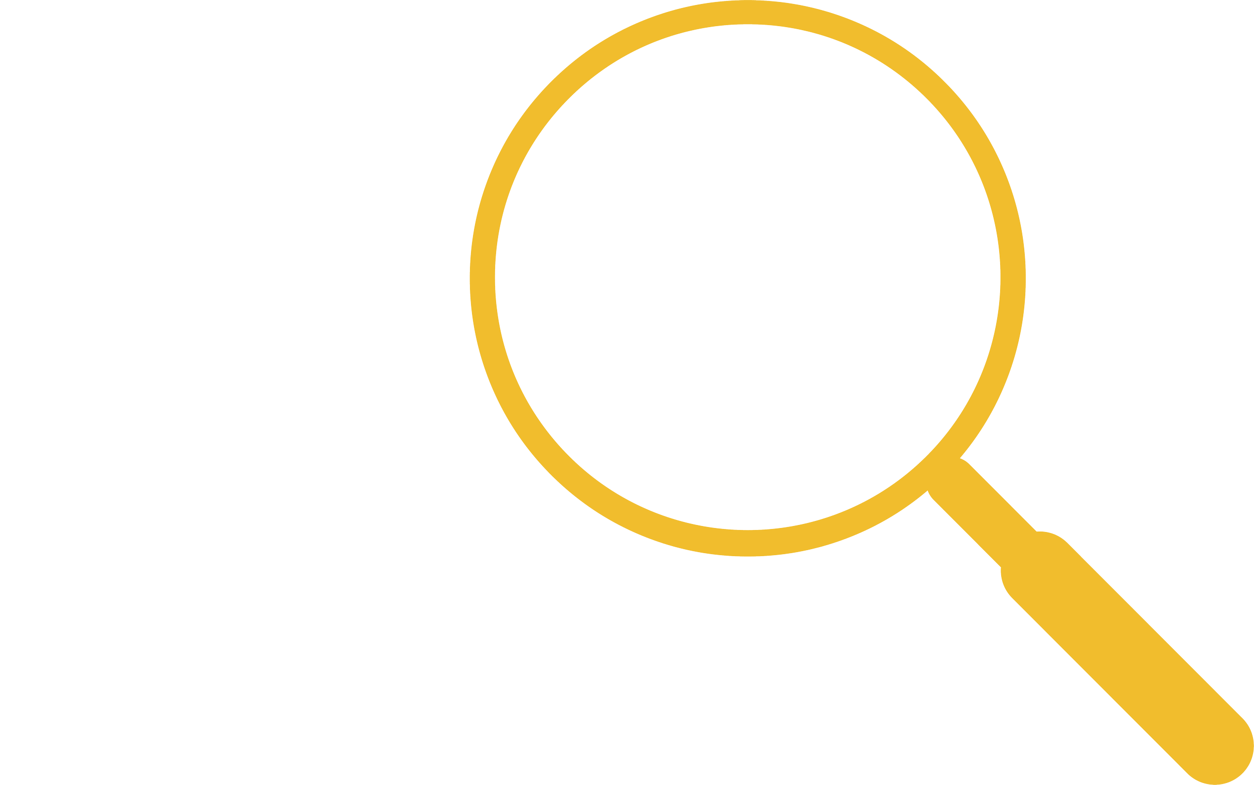 A golden magnifying glass.