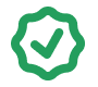 A green checkmark inside a shield symbol indicating verification or approval.