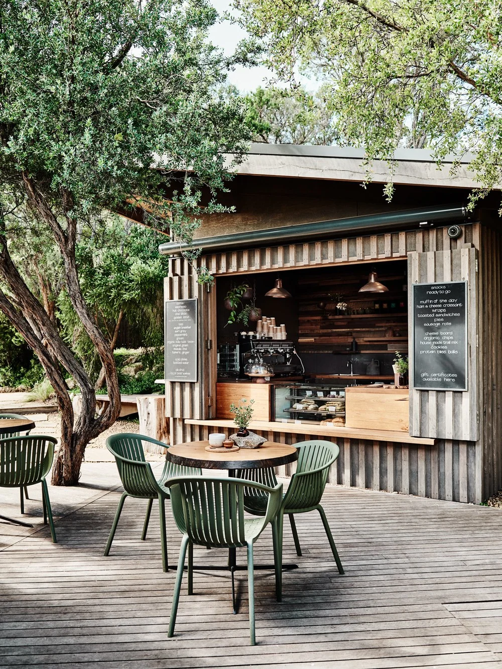 Peninsula Hot Springs — Coffee Hut styling detail