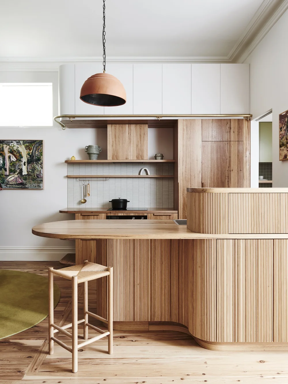 Bent St — kitchen with timber joinery, Kensington