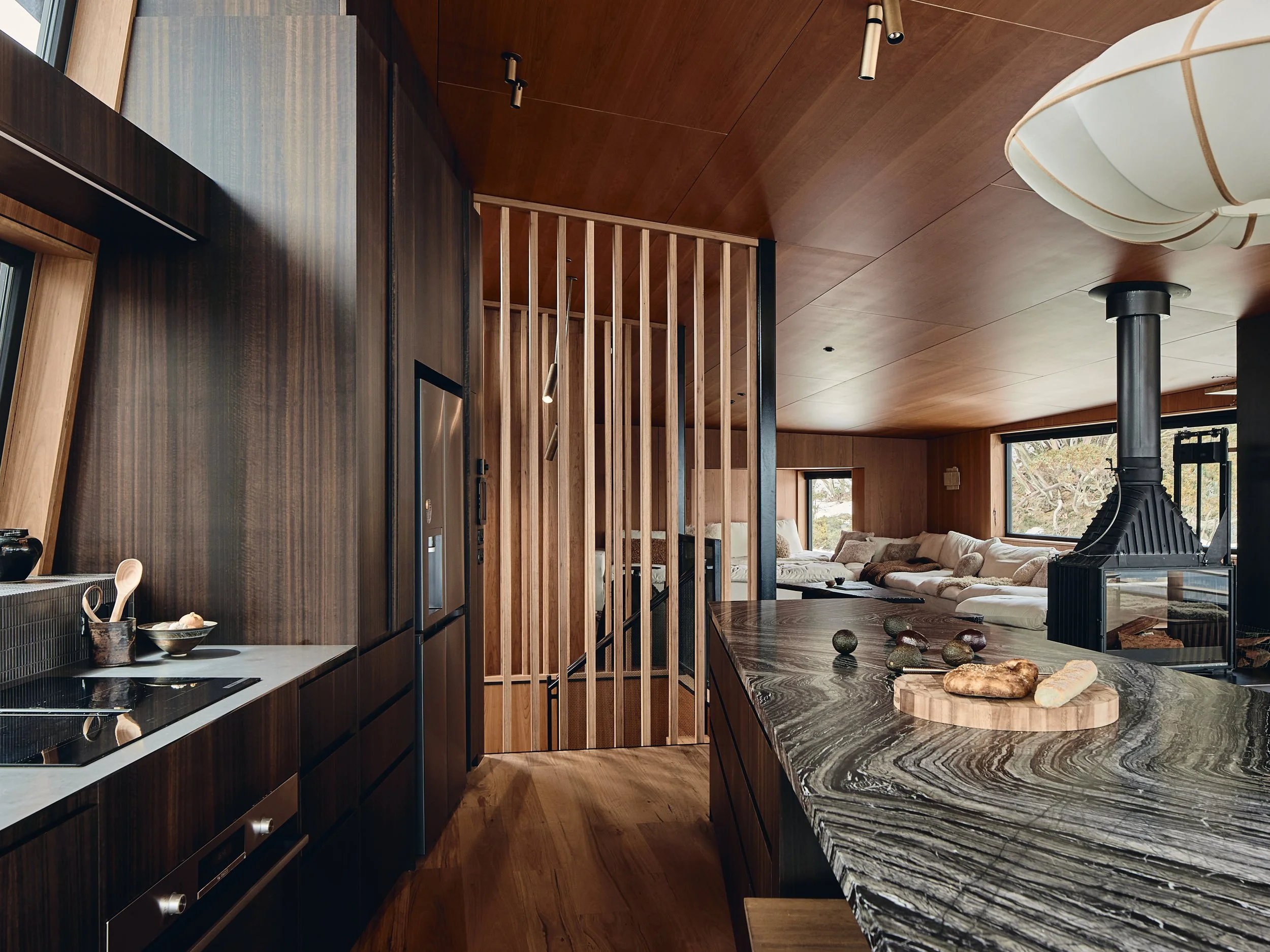 13. Movement on the kitchen island bench reflecting the landscape.jpg