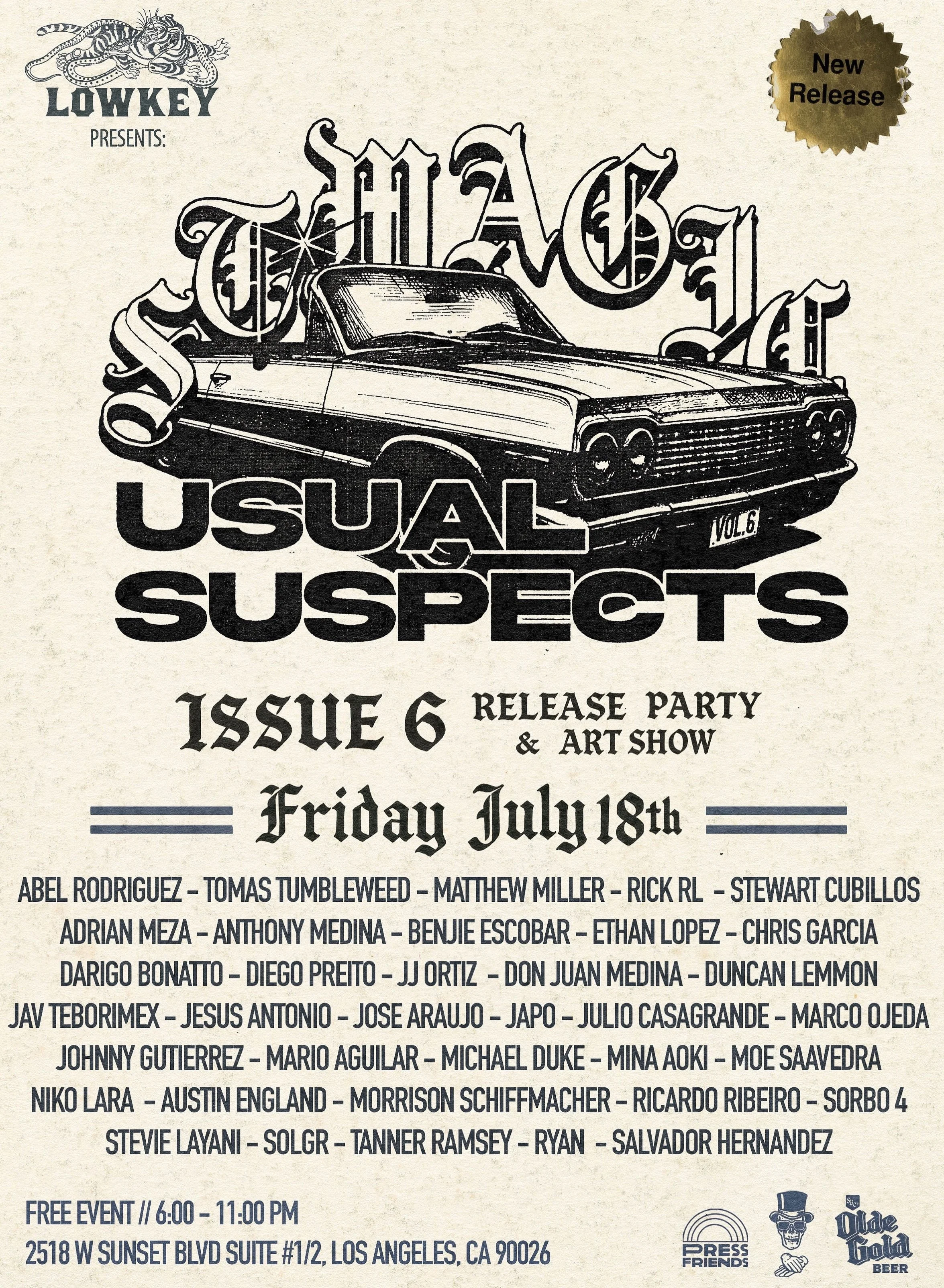 Street Magic X Usual Suspects Issue #6 Magazine release and art show