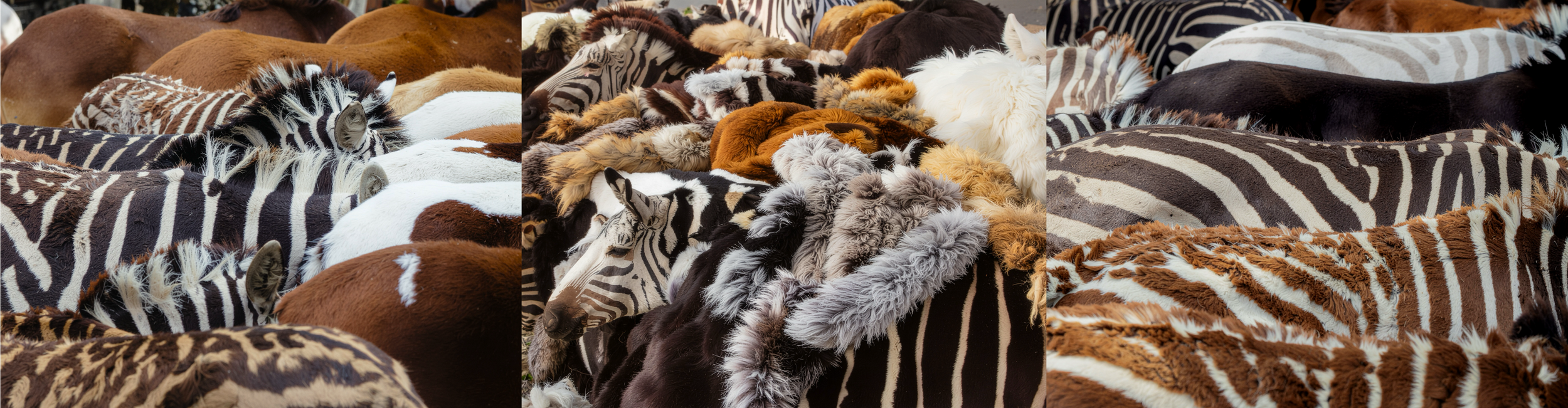 Confusing Adobe Firefly with a prompt about fur and zebras.