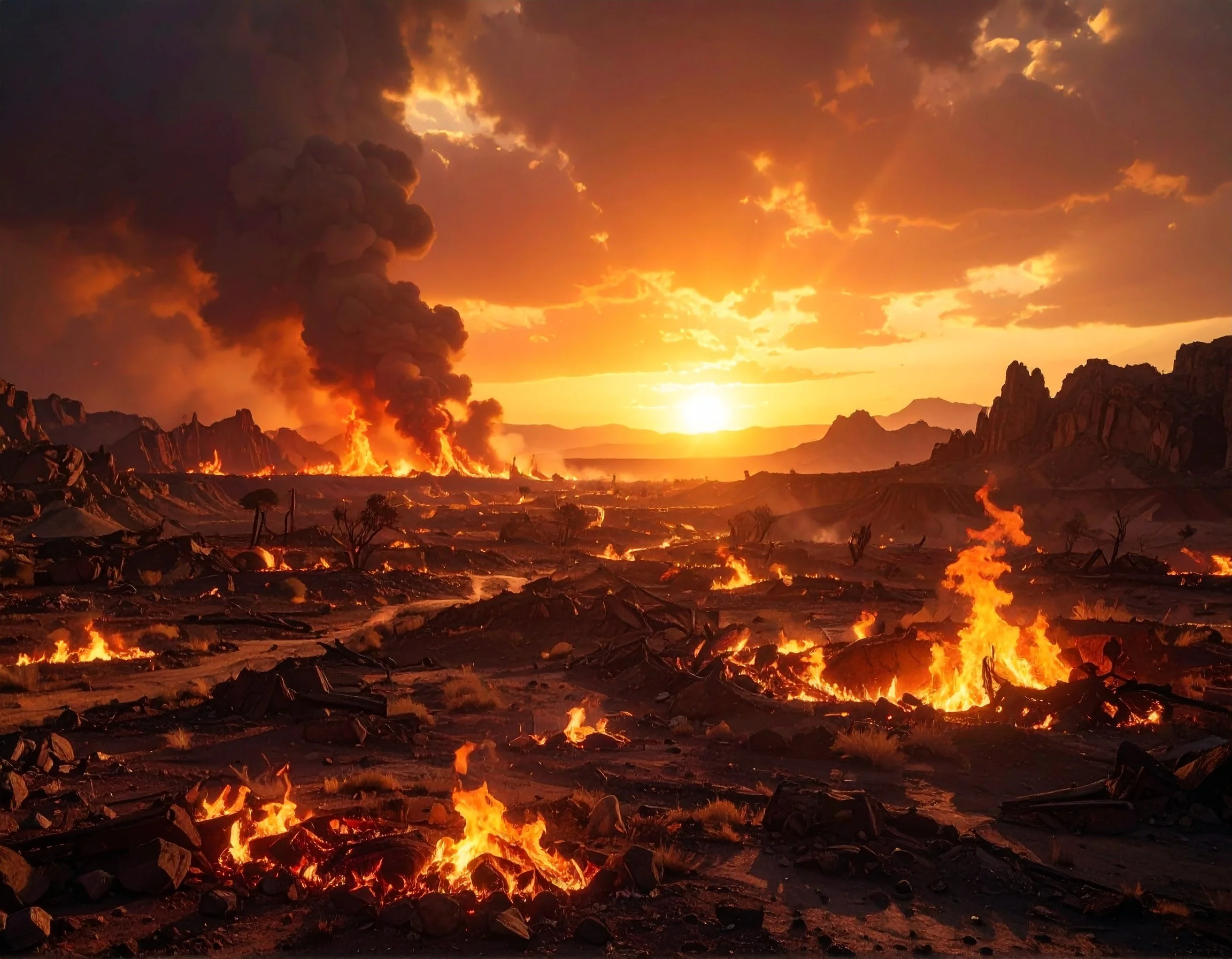 Armageddon created with Adobe Firefly