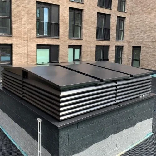 Penthouse louvre, carpark ventilation, Natural ventilation
