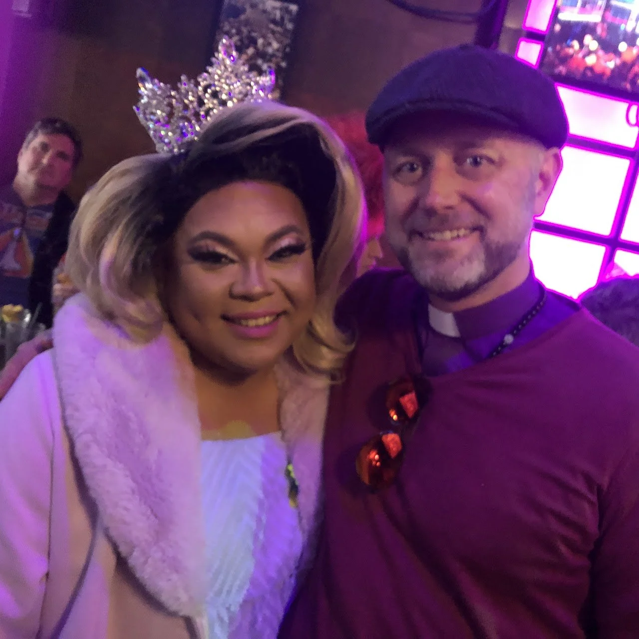 SF Imperial Court Empress Ehra Amaya 

and Rev. Trent