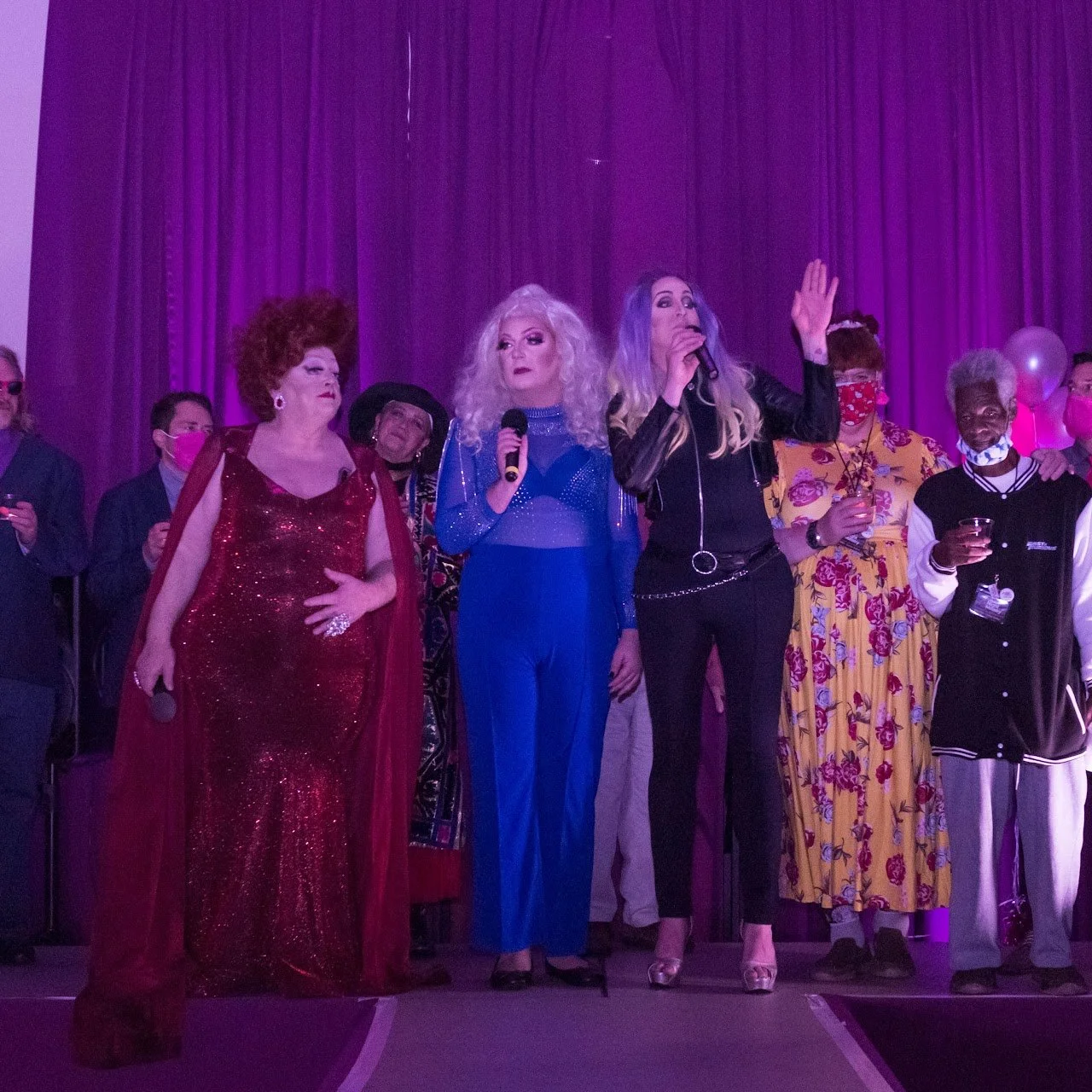 Olivia Hart leads performers and celebrants at our 2021 Fall Harvest: Magenta Magic