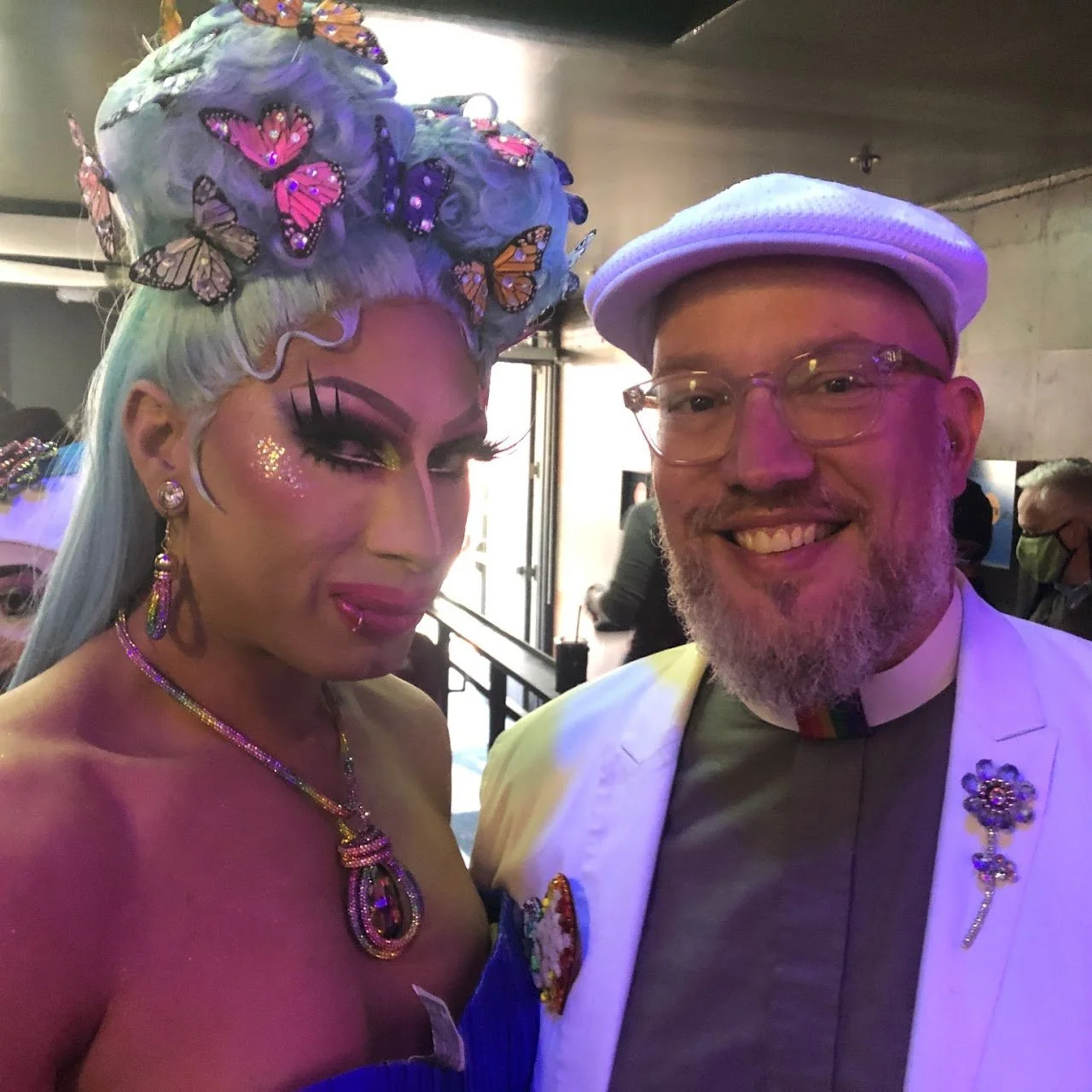 Grand Duchess Bobby Friday and John Brett and at the Royal Bunny fundraiser