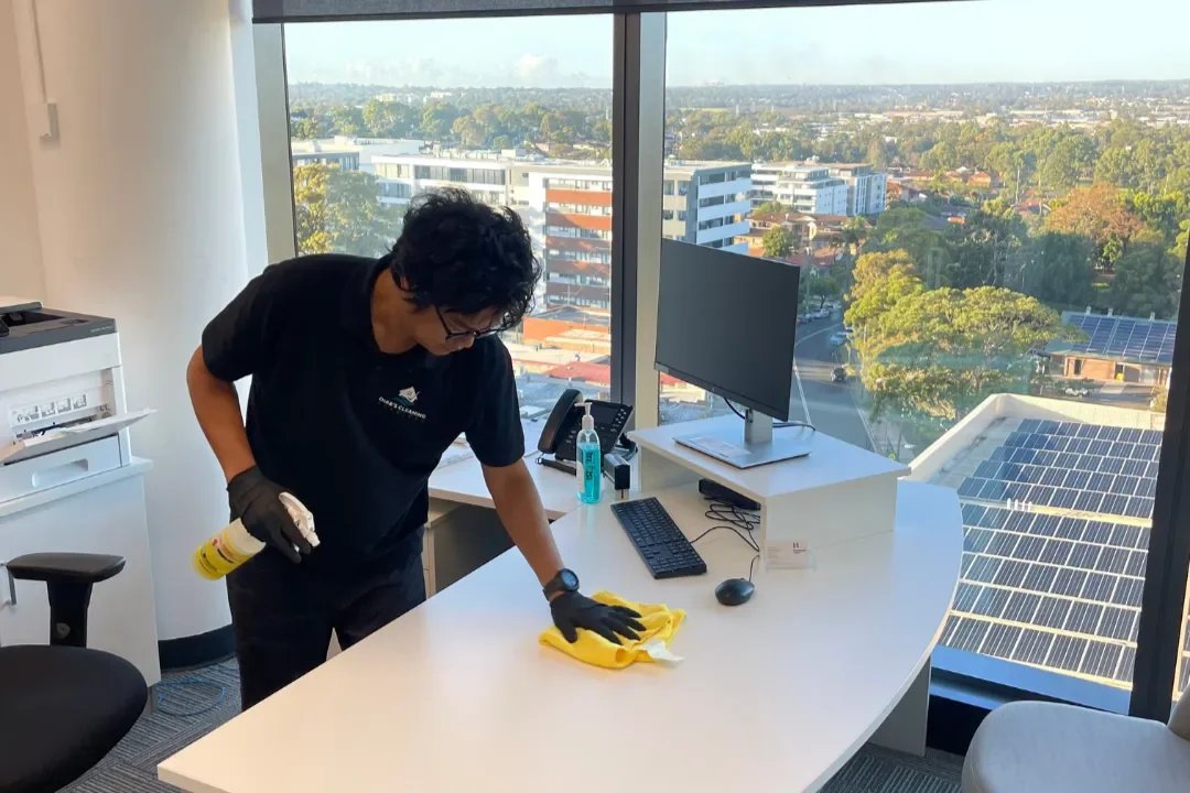 Office Cleaning Mascot