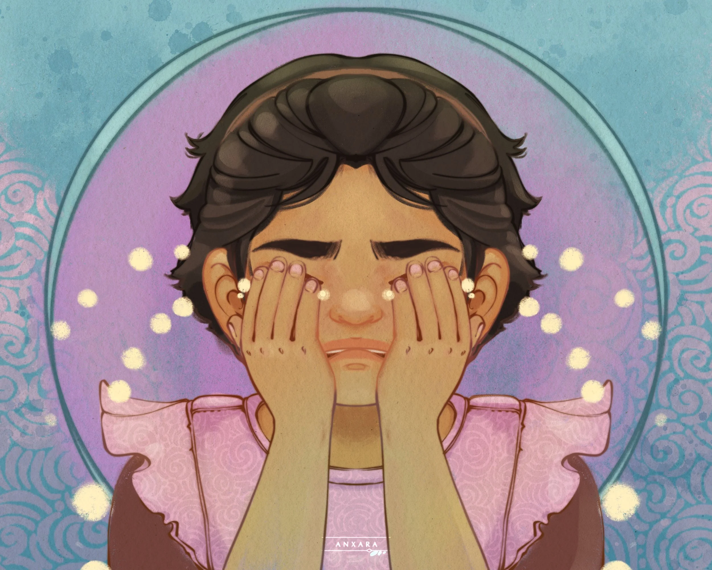 Crying girl hard feelings