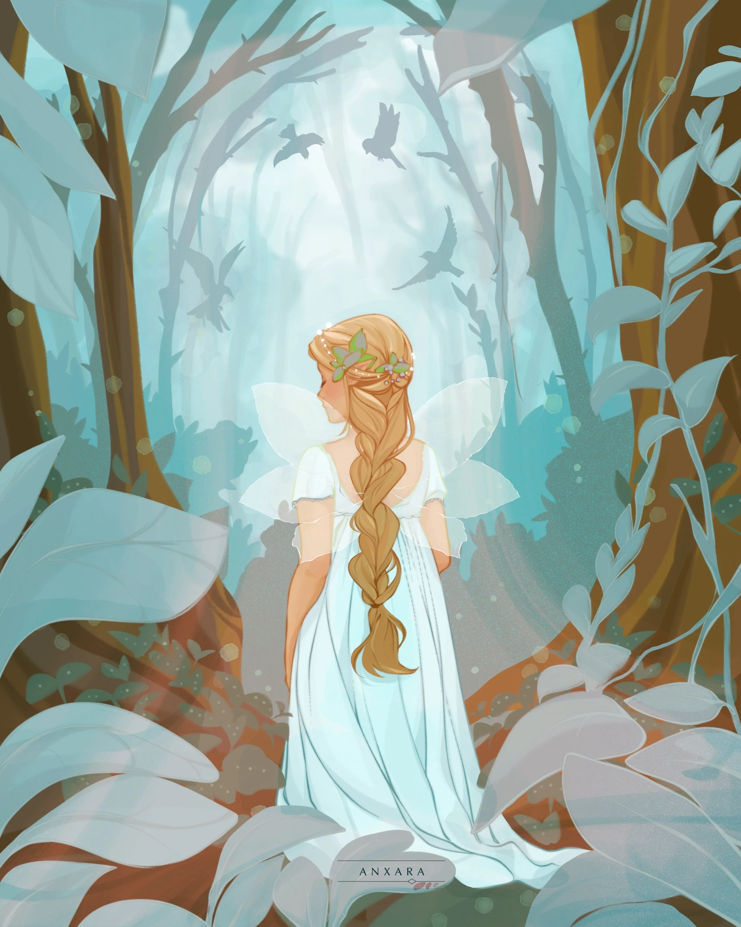 fairy in the forest - AnxaraTiana illustration children's books