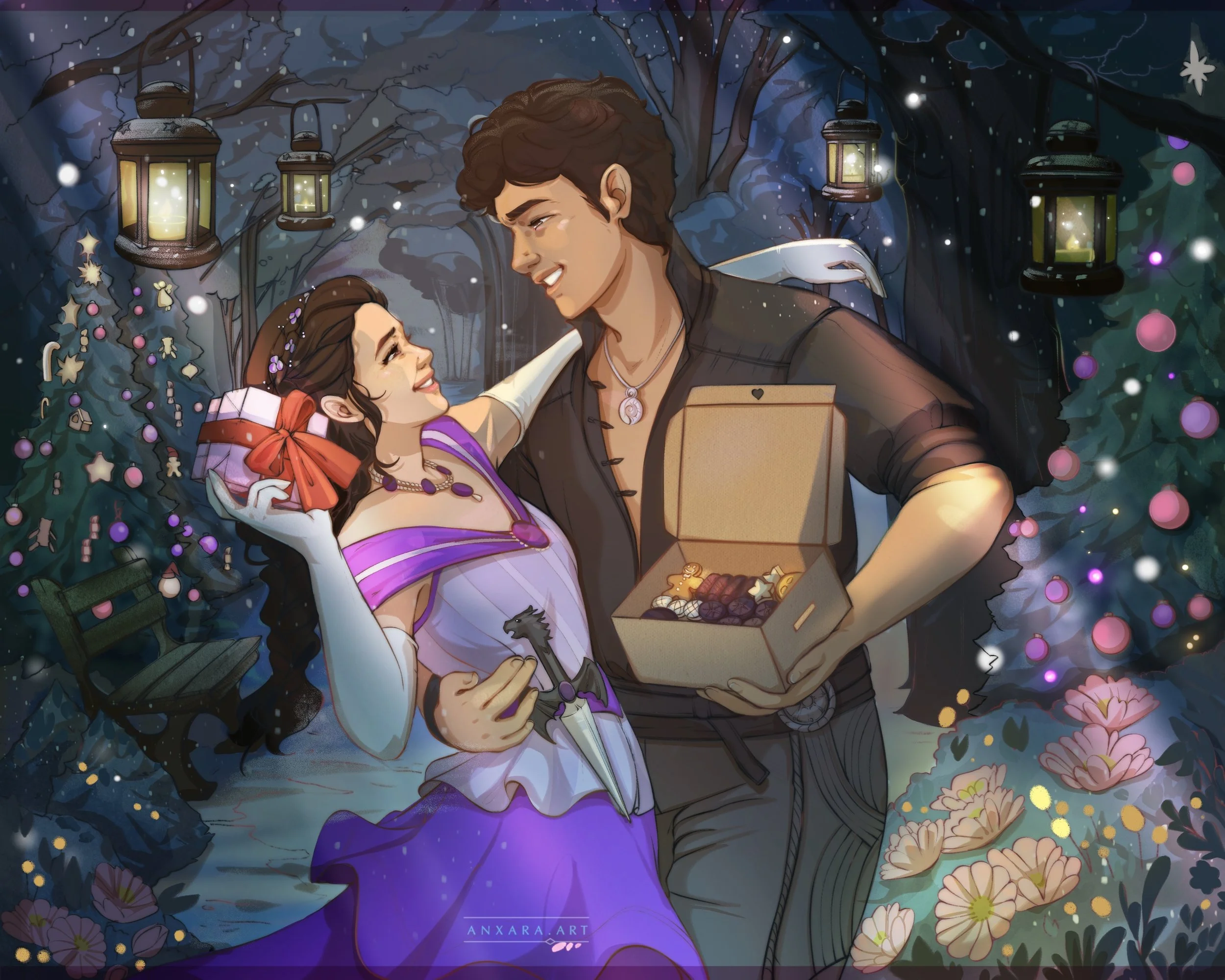 Bookworm lovers christmas gifts - AnxaraTiana illustration children's books