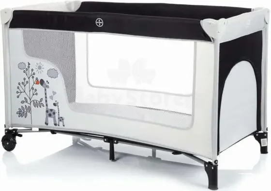 Fillikid travel cot folded and packed in bag