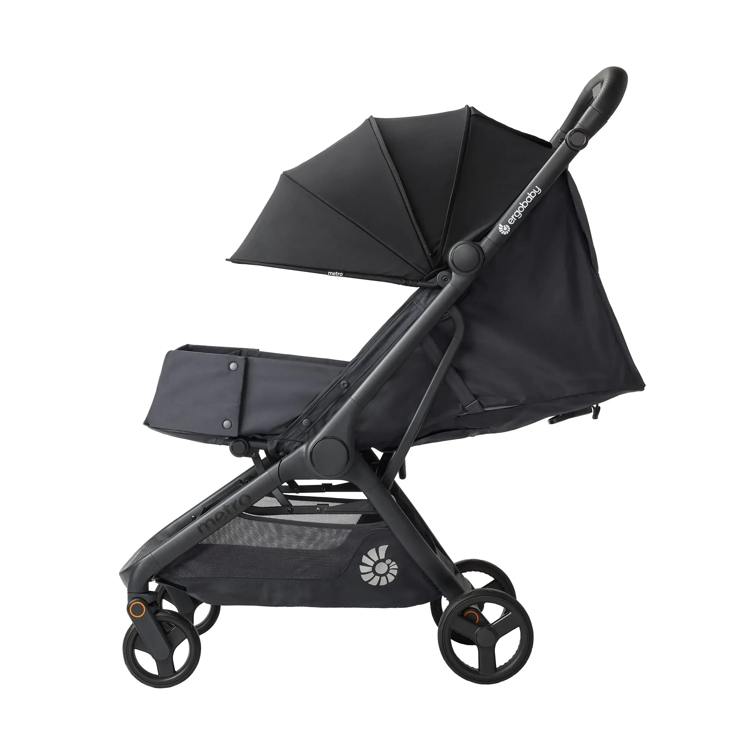 Ergobaby Metro 3 stroller – ultra-compact and comfortable travel stroller for rent with BabyNomad in Croatia.