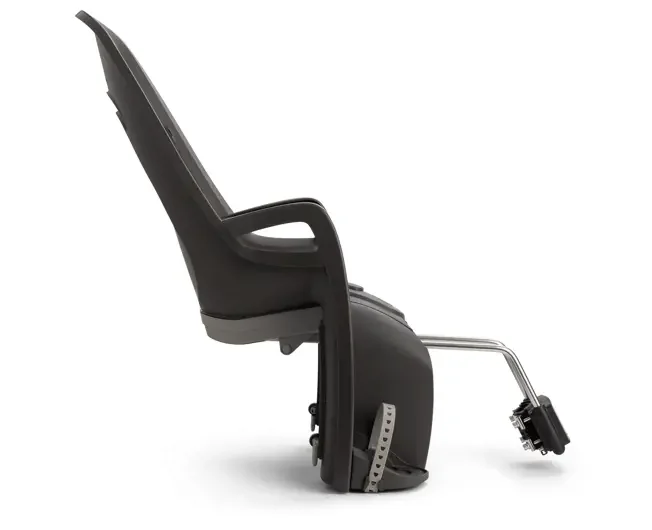 Hamax Zenith child bike seat on rental bike – perfect for travel and outdoor family adventures with BabyNomad