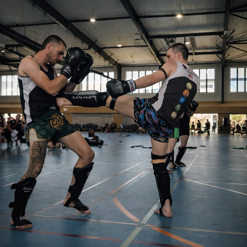 Muay Thai sparring class in Springfield