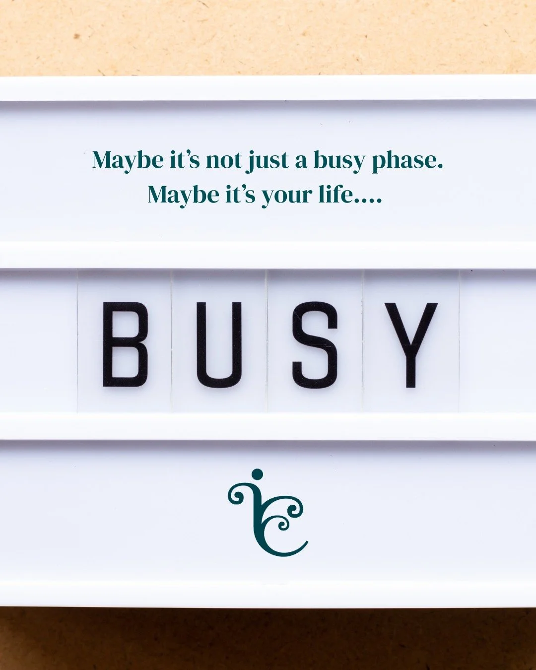 A lot of people tell themselves the same thing. It&rsquo;s just a busy phase. Once this is done, once things settle down, once life feels a bit calmer, then it&rsquo;ll feel different. But then the next phase comes and it looks very similar. Busy, fu