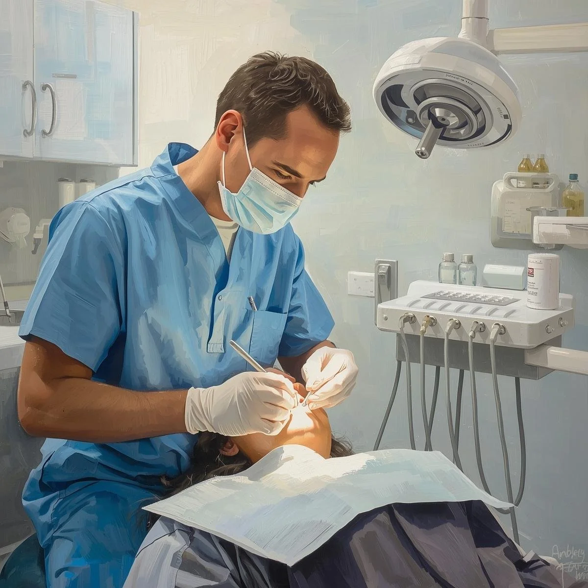 Dentists Working