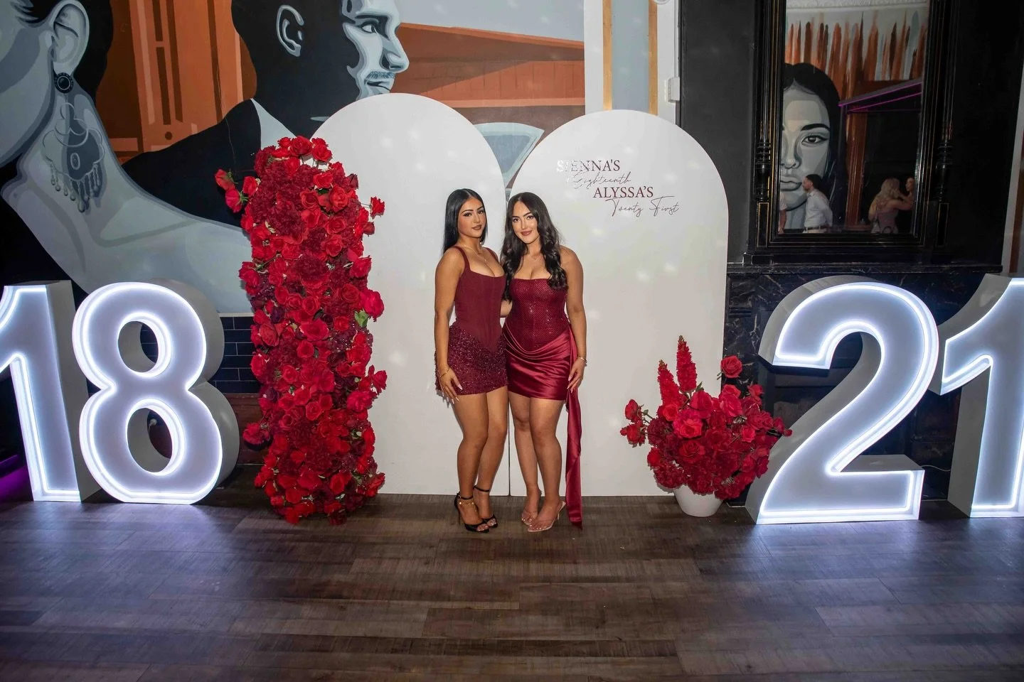 Sienna &amp; Alyssa&rsquo;s 18th &amp; 21st Birthday

📸 @capturedby_anna 
💡 @xlletters 
🌸 @flowers_on_your_mind 
📍 @plainjaneadl 

#AdelaidePartyHire #AdelaideEvents #Events #21 #18