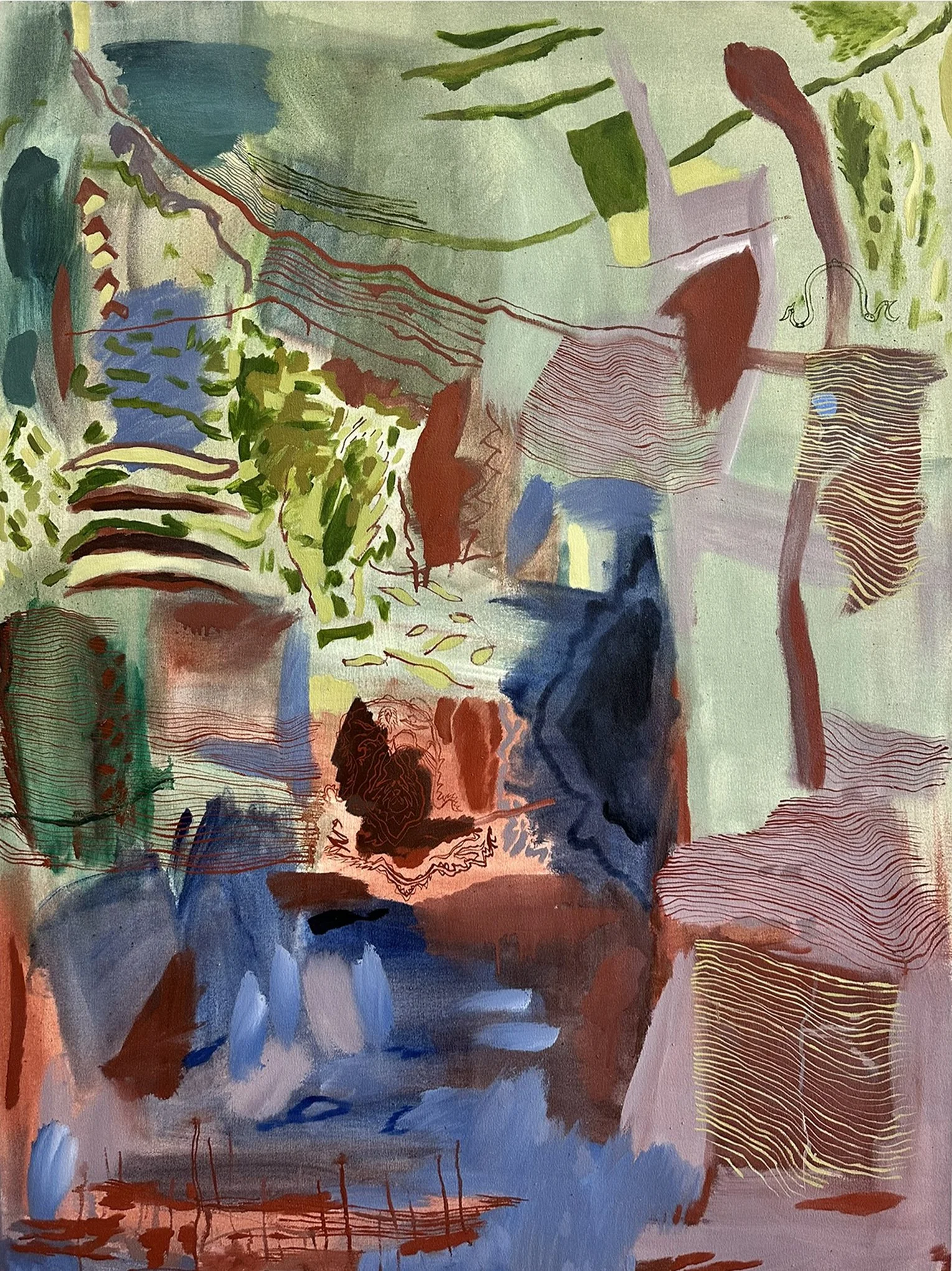 Knots, 2025, Oil paint on canvas, 110 x 145 cm.jpg