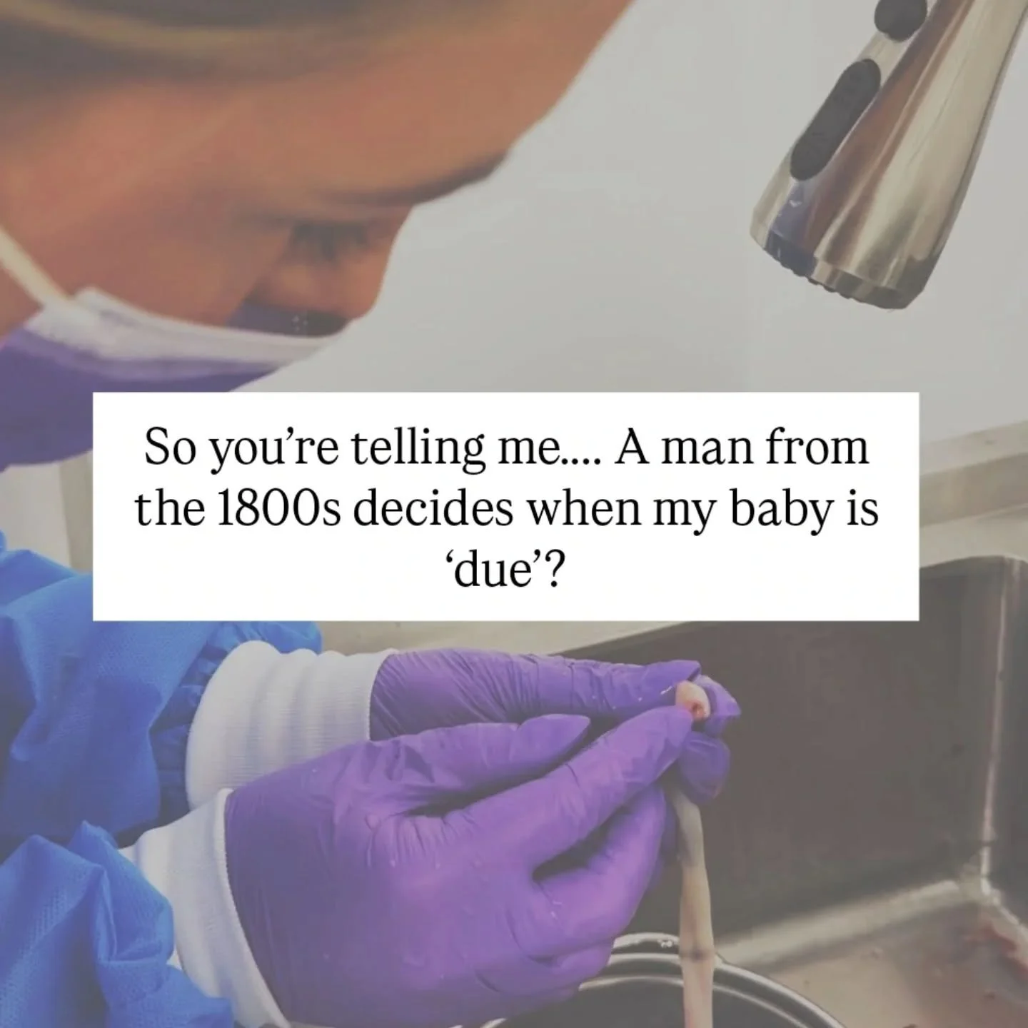❌DUE DATES❌ 

We&rsquo;re still using an 1800s formula to tell women their baby is 'late' 🤯
Only 4&ndash;5% of babies are born on their due date.
Yet the minute you go past it, the pressure starts.
Induction.
Fear.
Deadlines that were never meant to