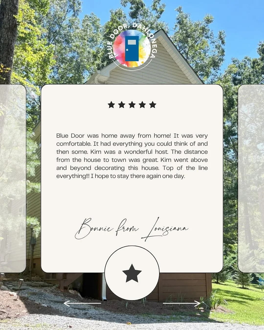 Sure, we think our cozy little treehouse in Dahlonega is pretty special&hellip; but don&rsquo;t take it from us! ✨

Here&rsquo;s what our guests are saying about their stay at Blue Door Dahlonega.

#BlueDoorDahlonega #NorthGeorgiaGetaway #AirbnbGeorg