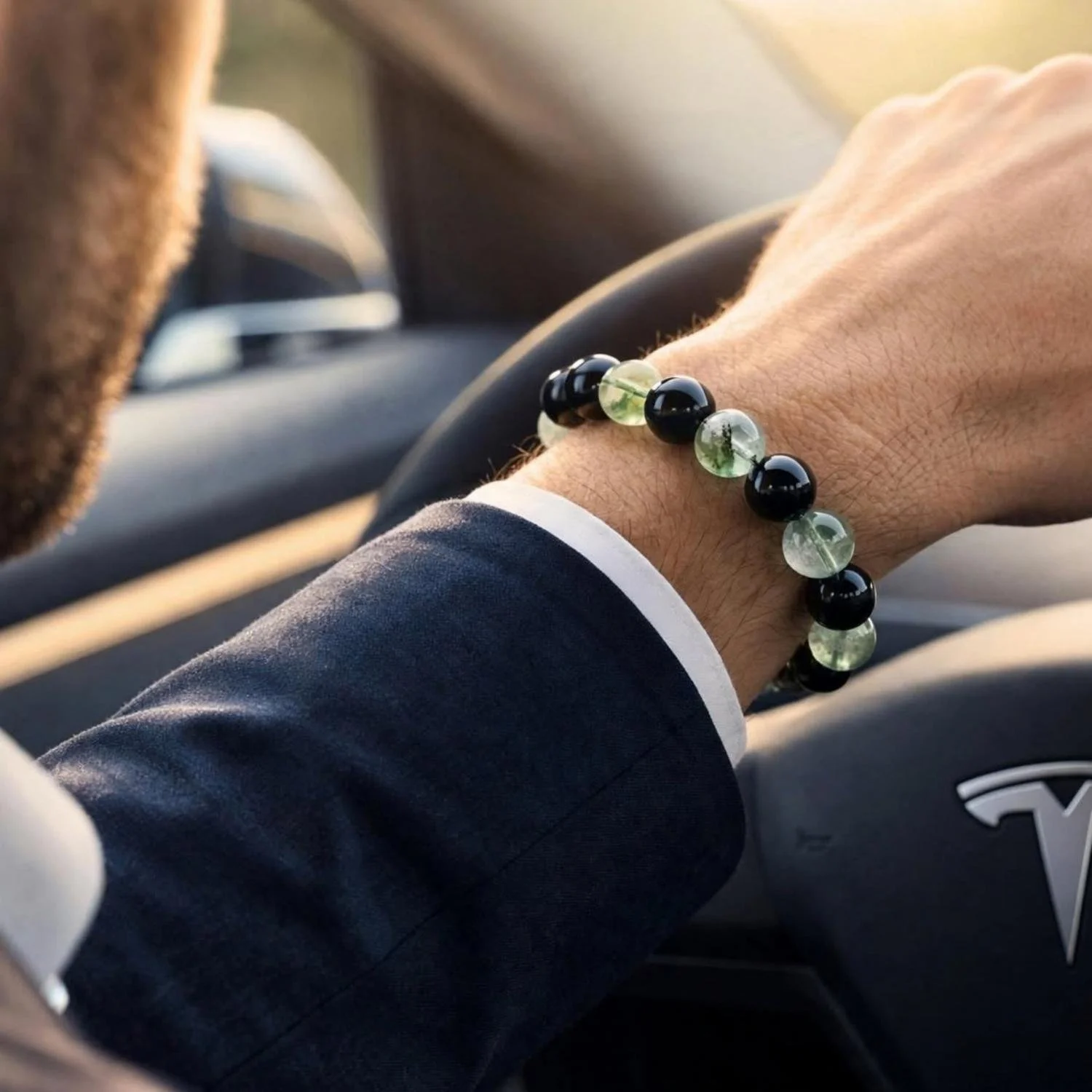 Shiel Drive Schutz E-Auto Fluorit Schungit Armband Mann (2).jpg
