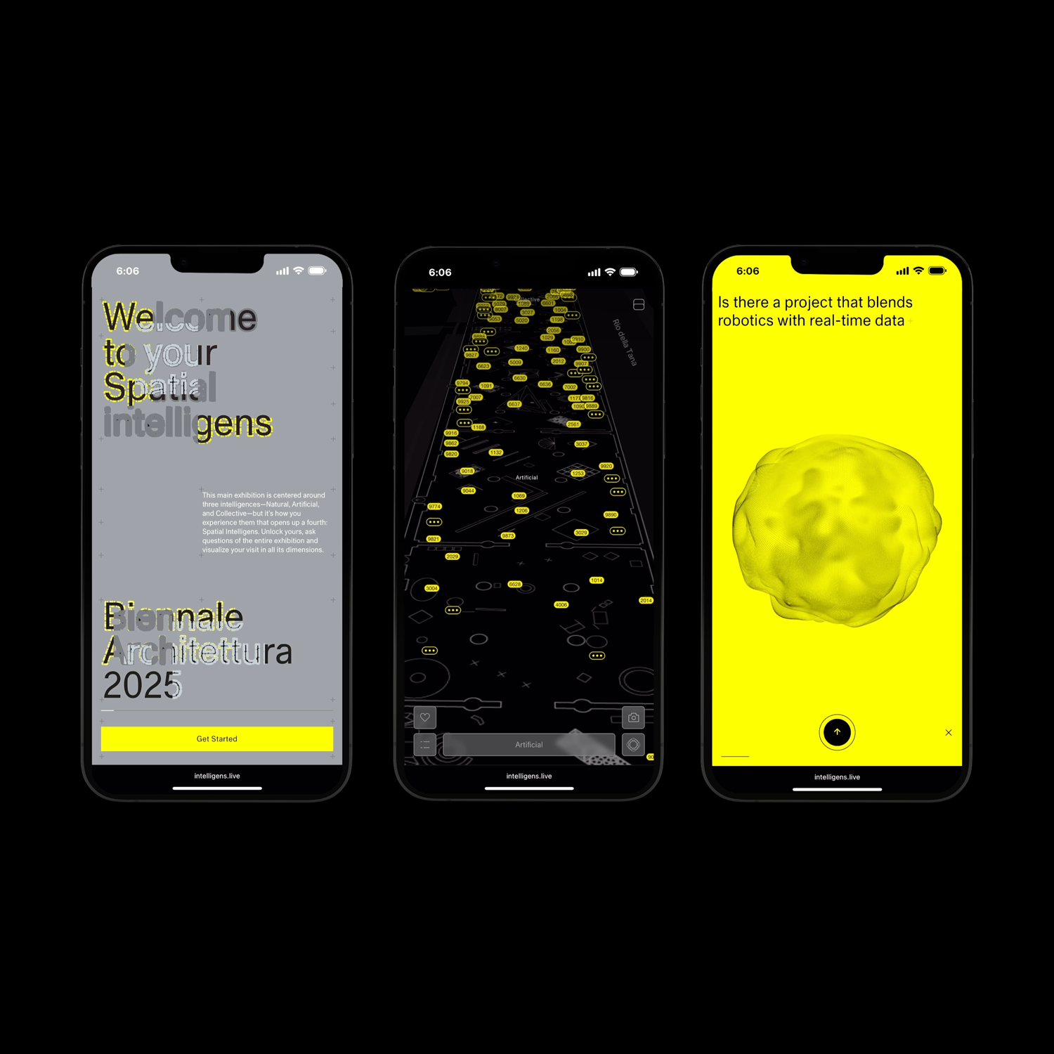 An AI-powered web app called Spatial Intelligens for the Achitecture Biennale in Venice. Created by sub. Gita Jagessar handled the project management and production through concepting, UX/UI, design, development, QA testing and launch.