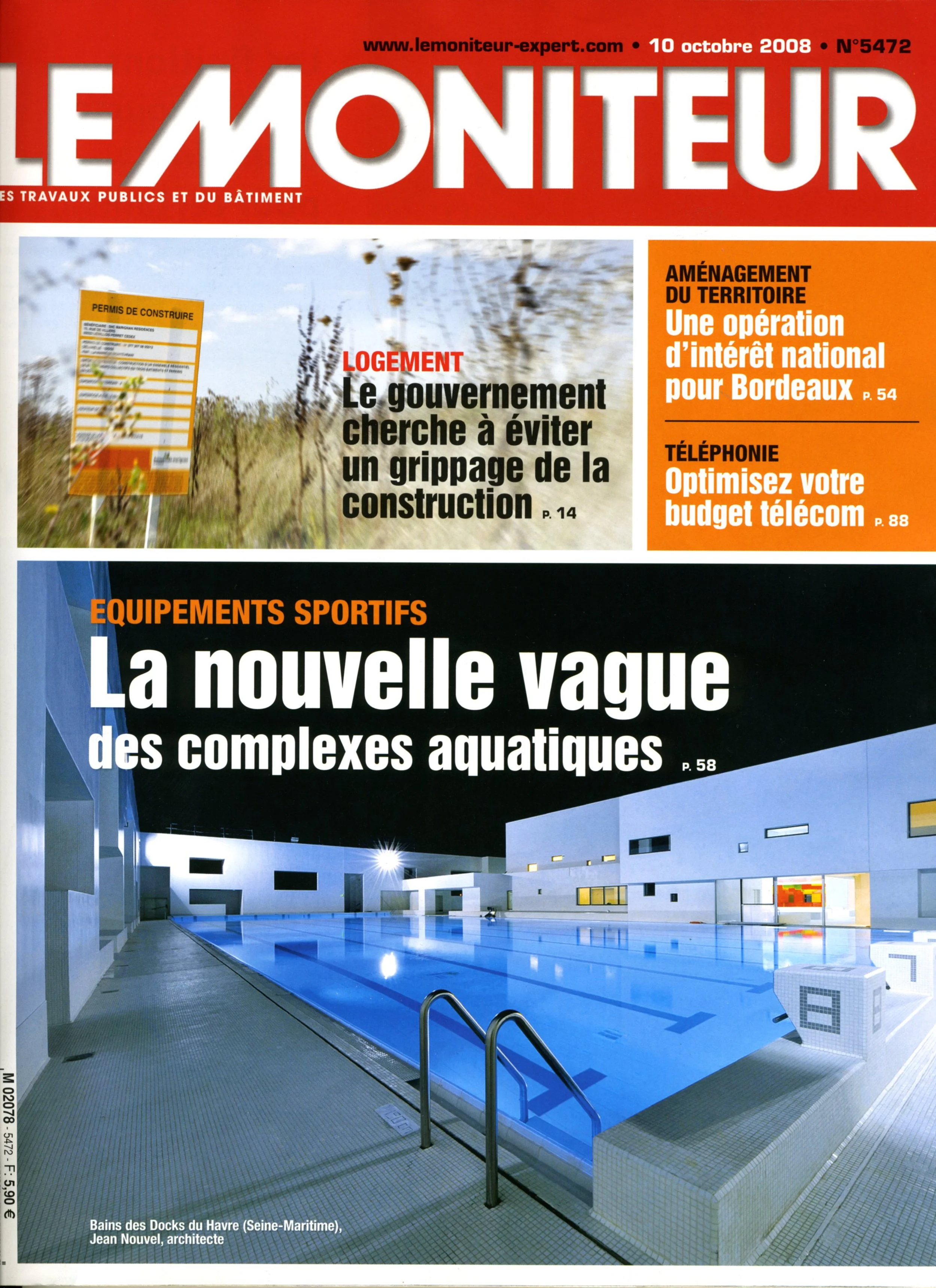 LE MONITEUR N°5472
10 octobre 2008