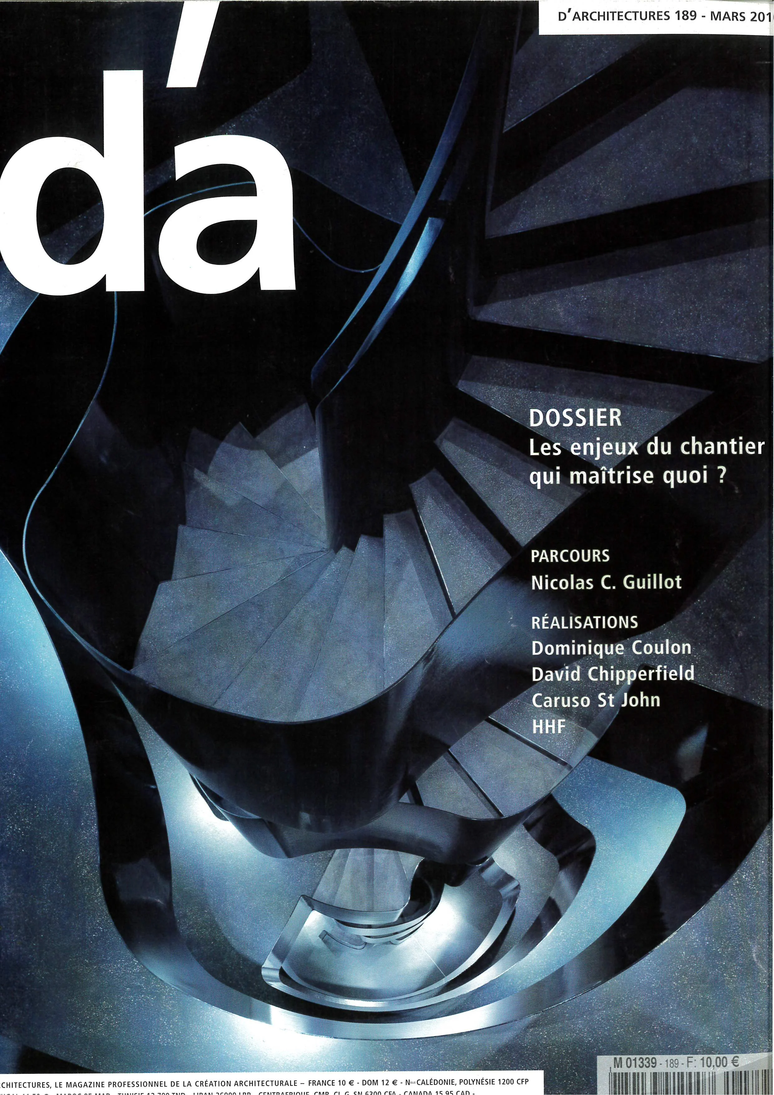 D'Architecture N°189
Mars 2010