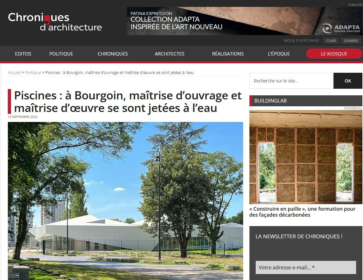 Chroniques d'architecture
13 septembre 2022