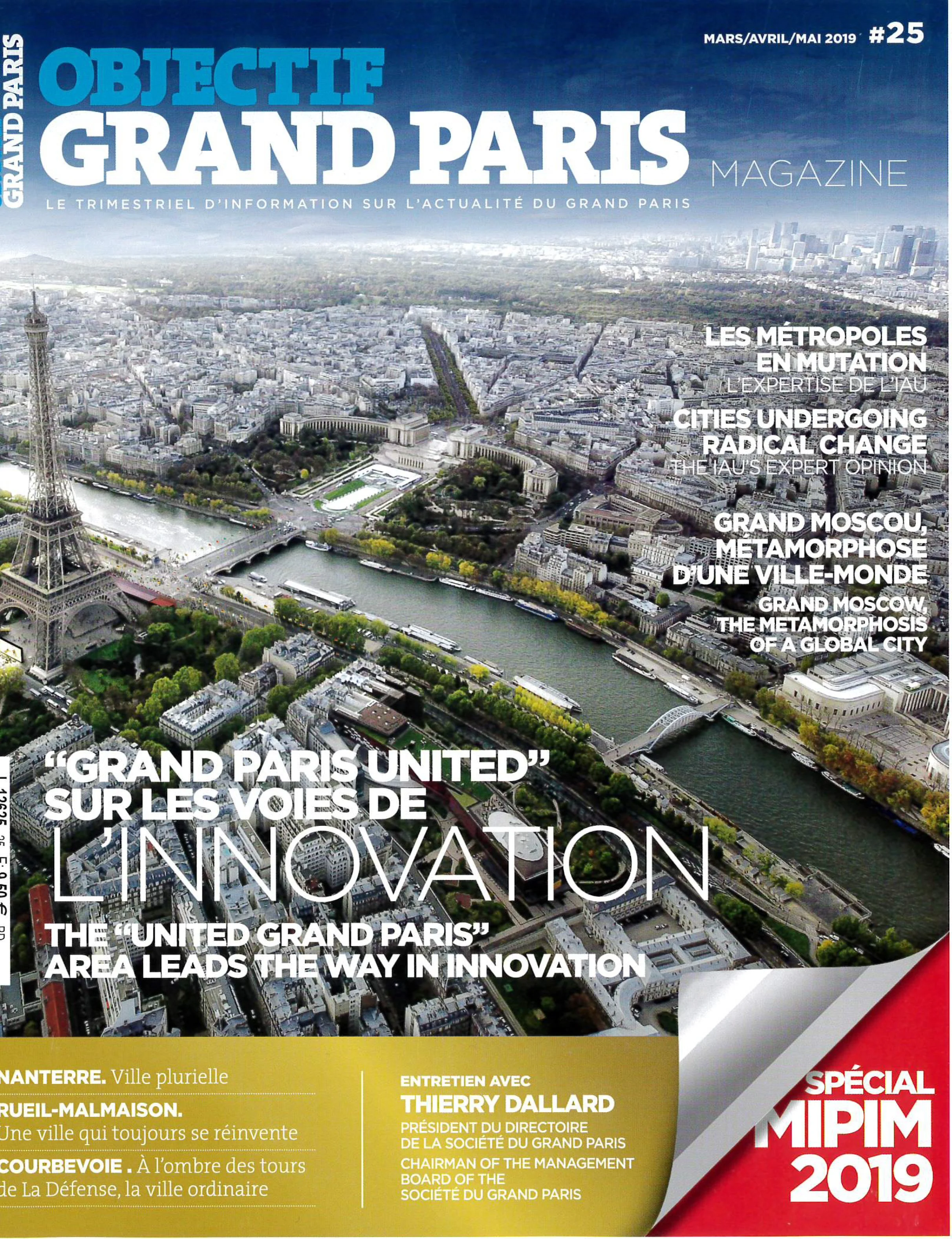 Objectif Grand Paris
Mars-avril-mai 2019