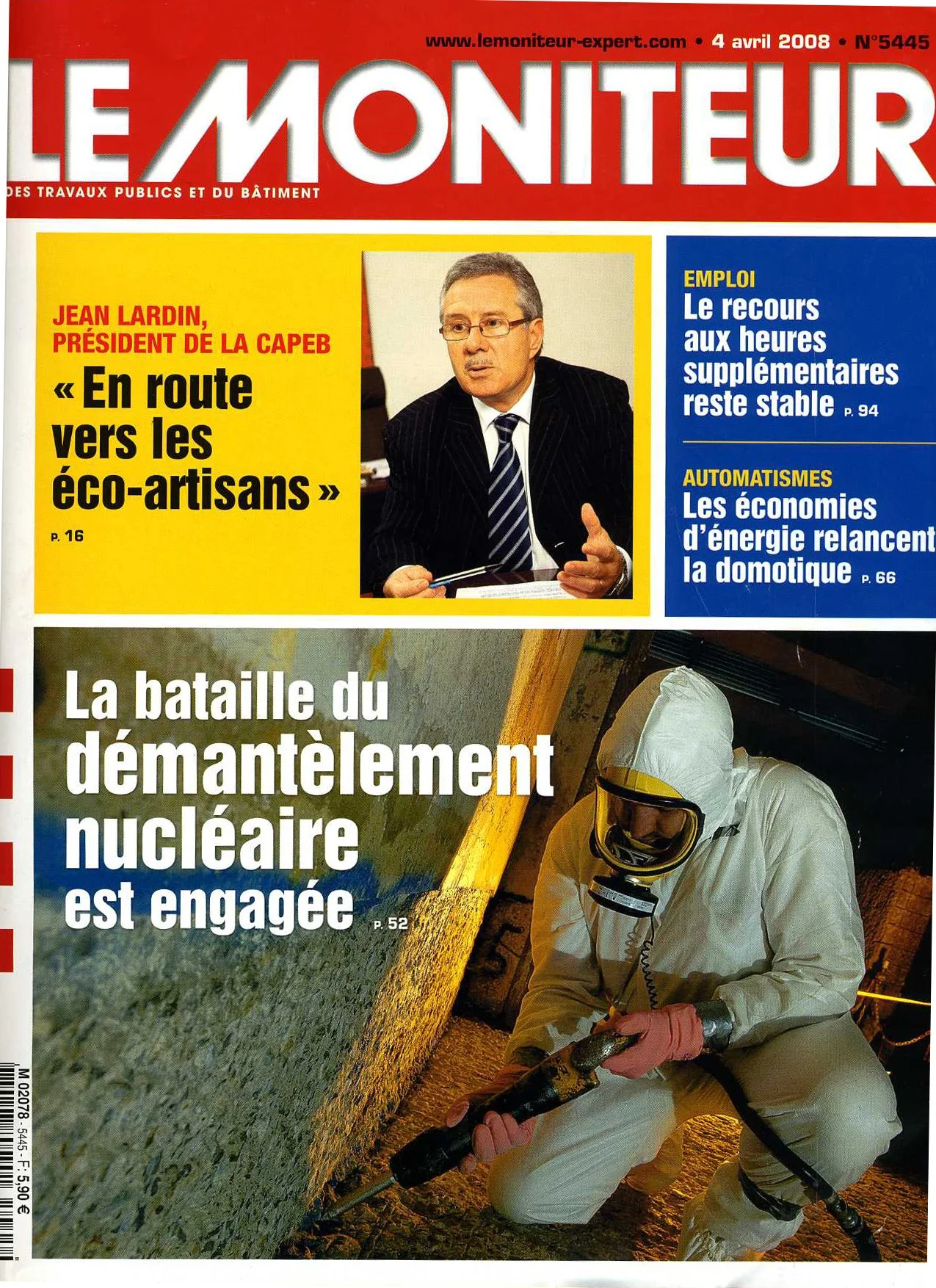 LE MONITEUR N°5445
4 avril 2008