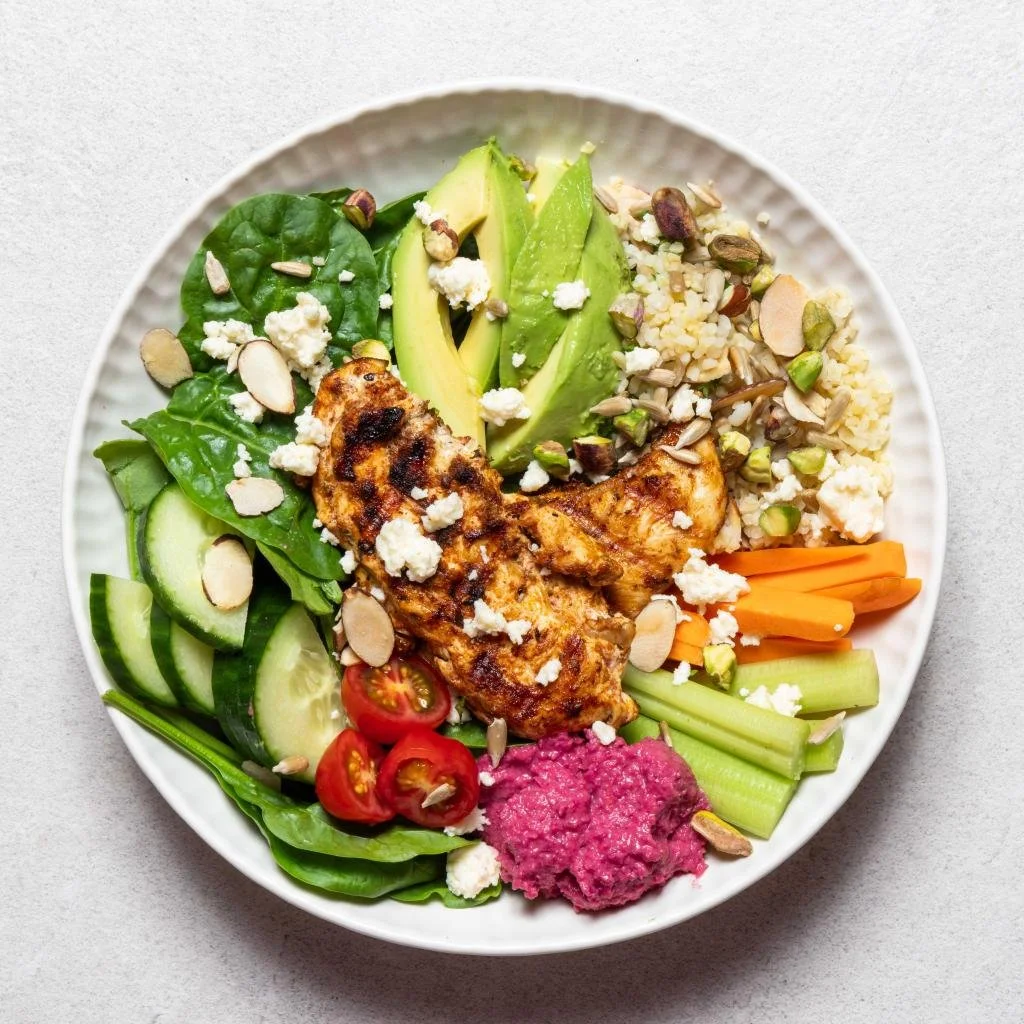 Chicken, Feta & Beetroot Hummus Salad Bowl.jpg