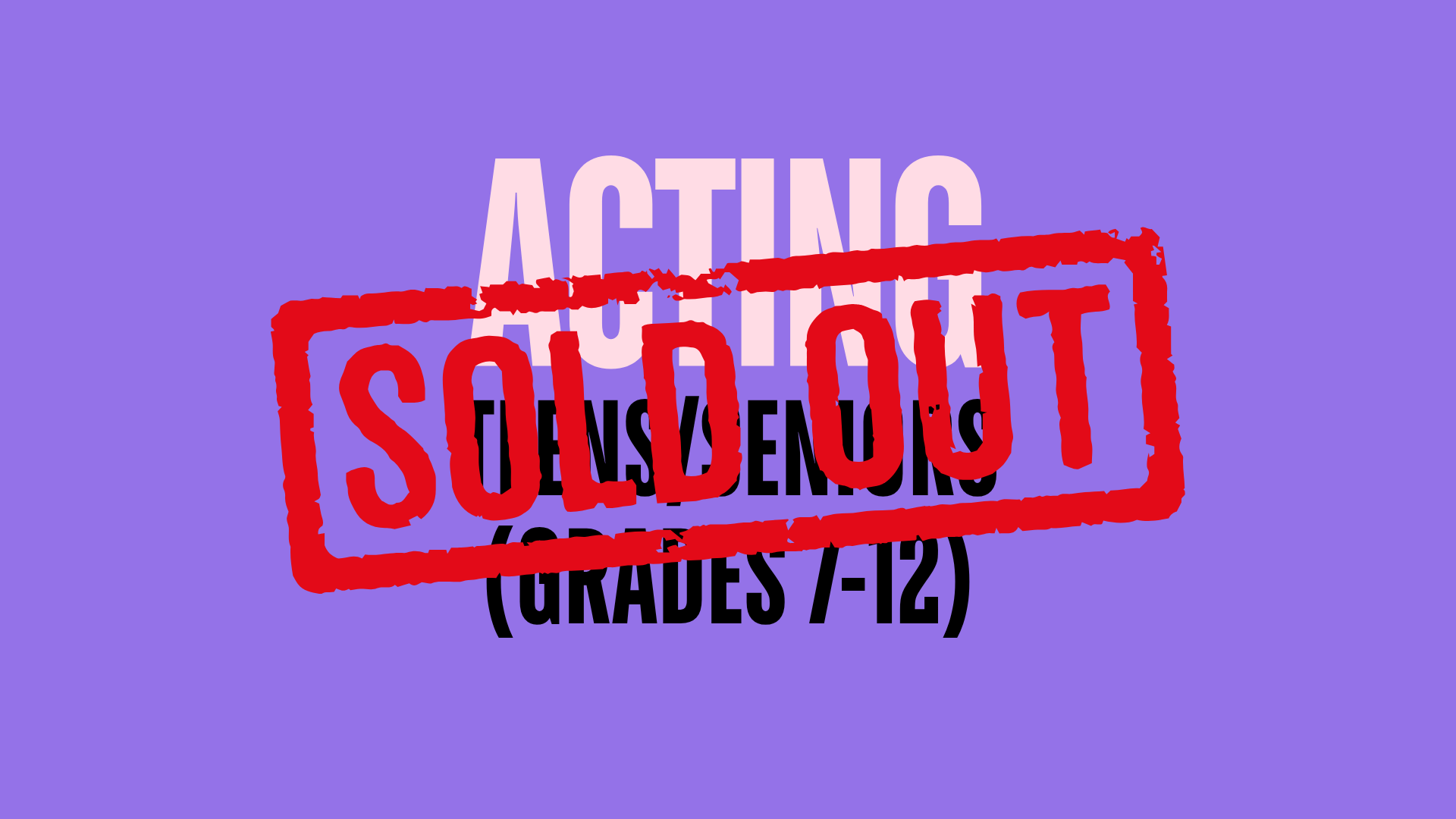 ACTING: SCENE STUDY WITH FILM &amp; TV DIRECTOR