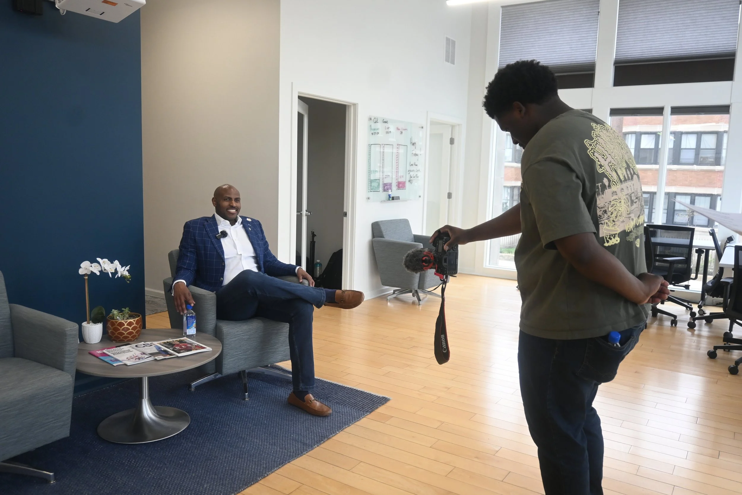 GG Marketing providing on-site media capture for NWM Hyde Park Branch