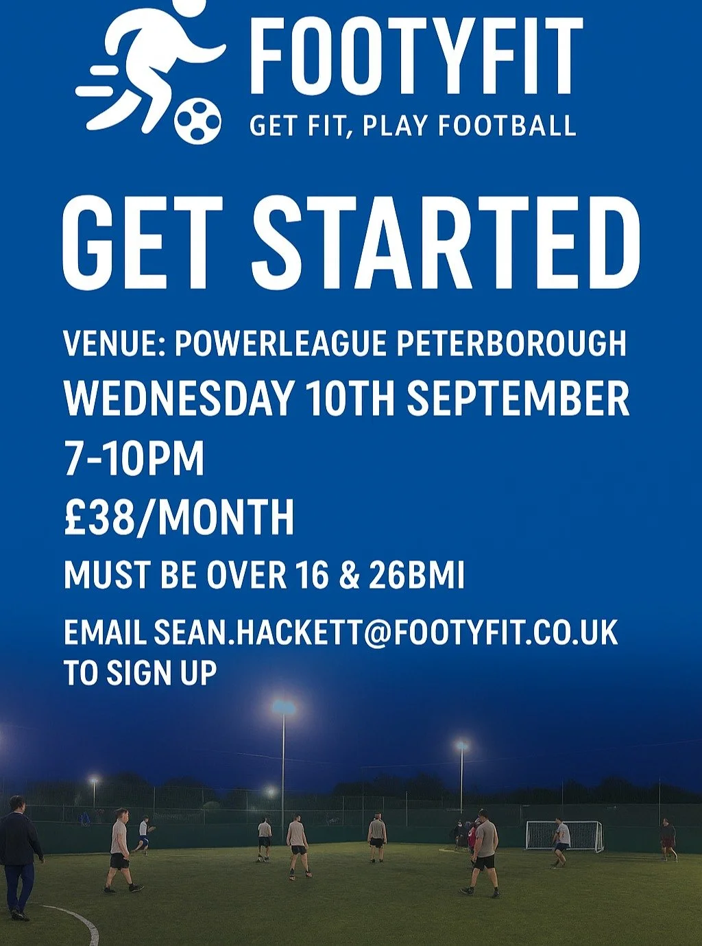 🚀 The wait is over &ndash; FOOTYFIT is here! 🚀

We&rsquo;re kicking off the brand-new FootyFit League at Powerleague Peterborough 🎉

This is your chance to combine football, fitness, and fun &ndash; all while working towards your health goals and 