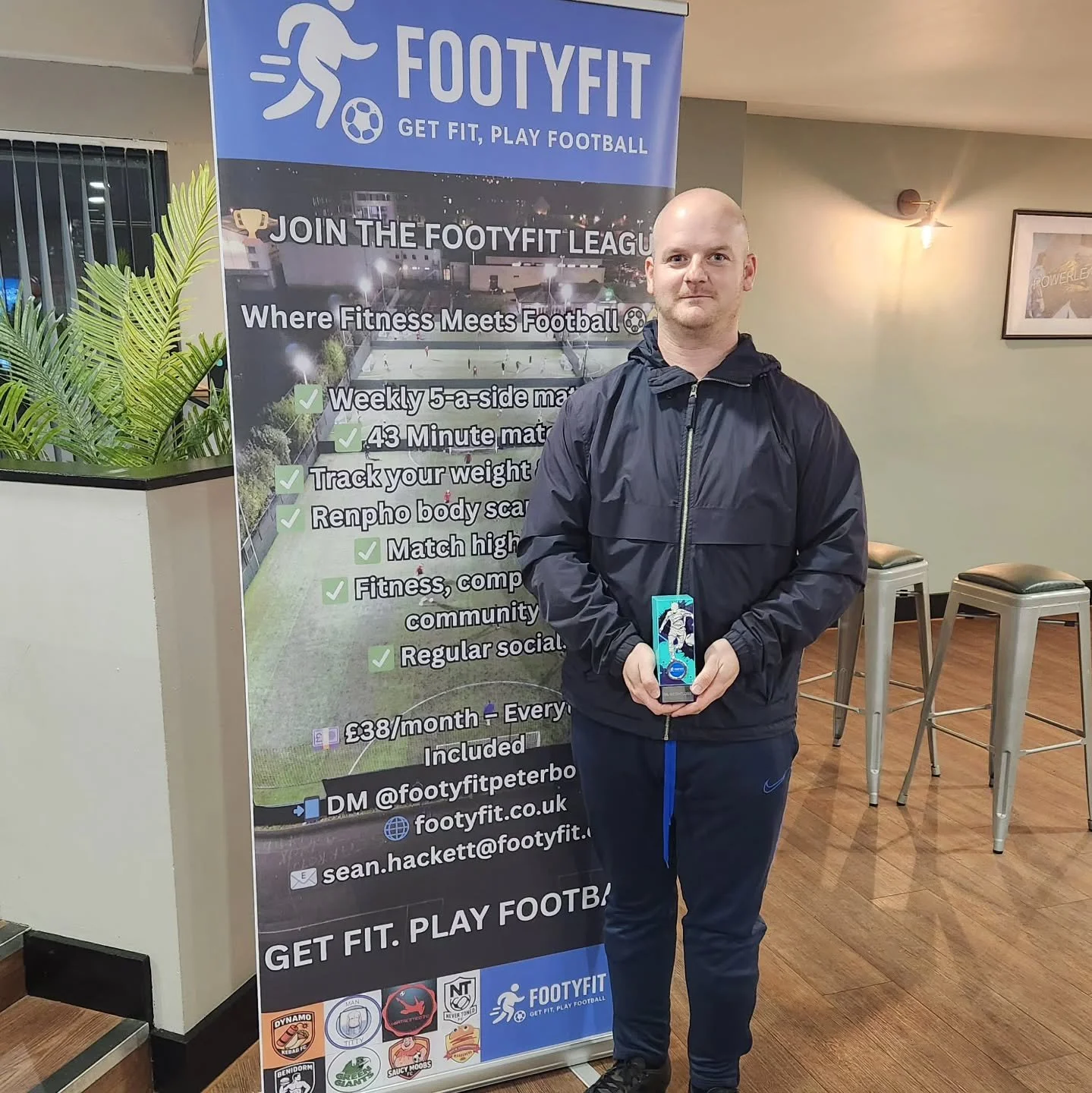 🏆 Another 5% Weightloss Winner! 🏆

We aren't just a Football league! We are a community that help men achieve a variety of goals ⚽️

We have space available in our Wednesday night Peterborough league. Get in touch if you are interested!