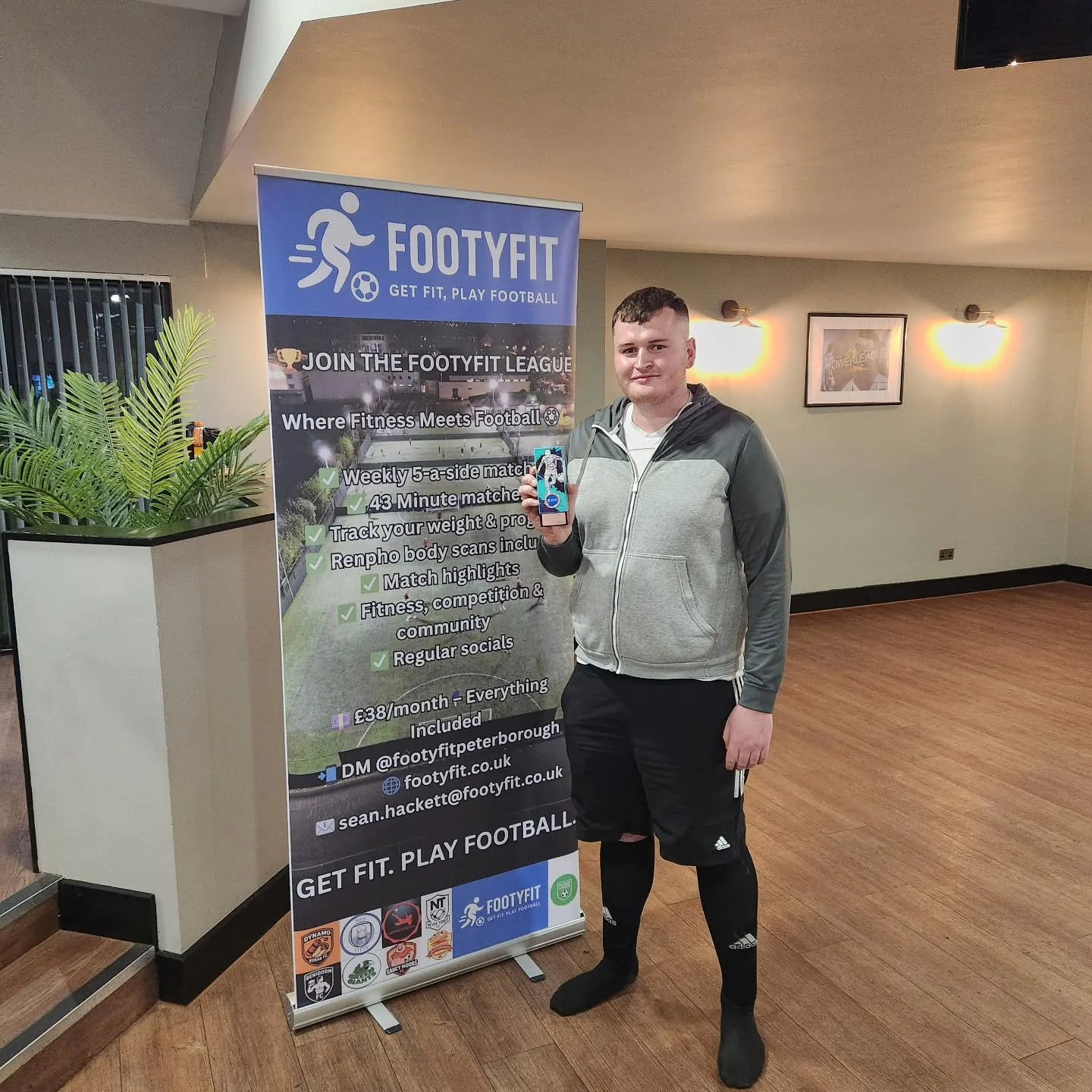 🏆 Another 5% Weightloss Winner! 🏆

We aren't just a football league. We are a thriving men's community that help eachother achieve their goals! ⚽️

We have Spaces in our Wednesday night Peterborough league. Get in touch if you are interested!