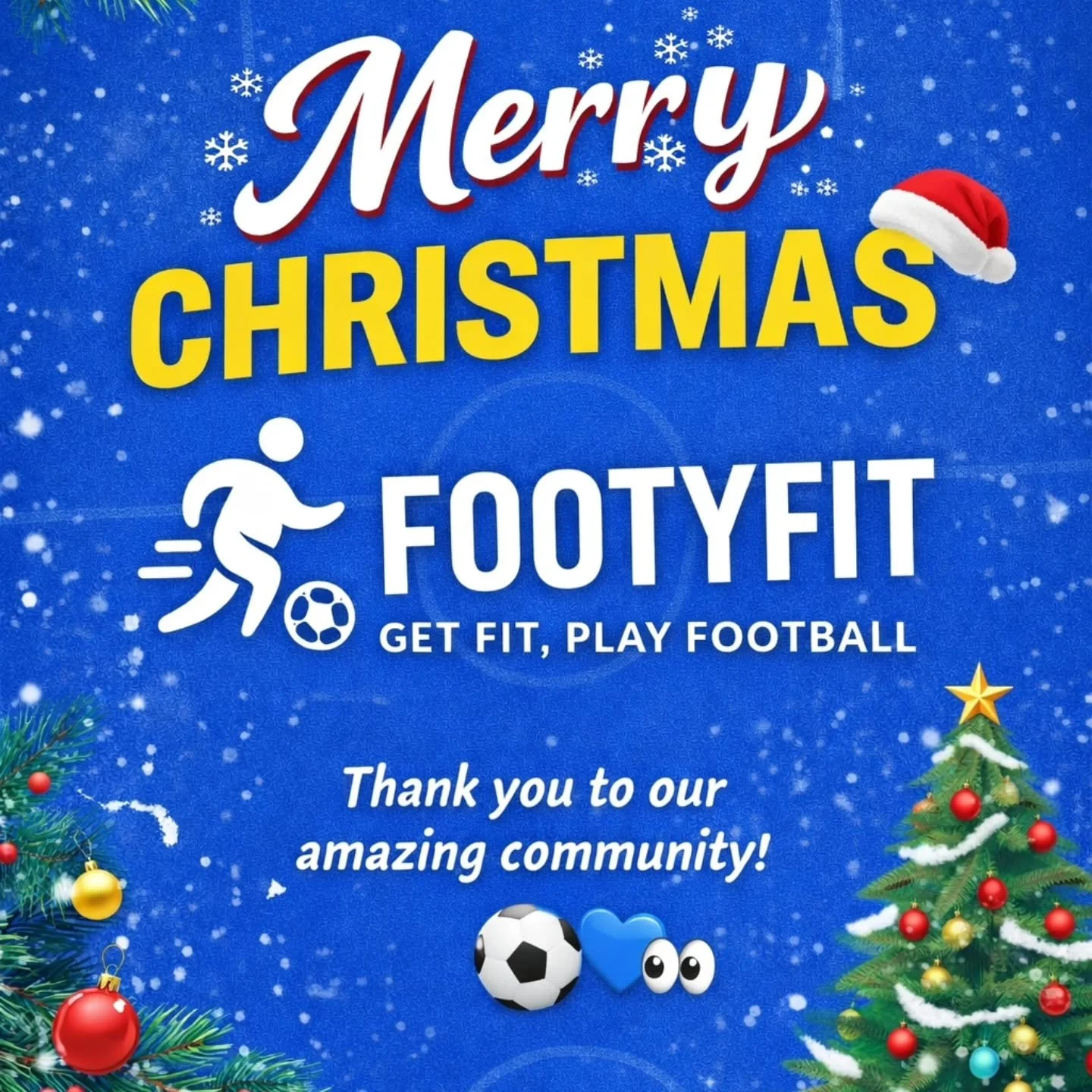 🎄⚽ Merry Christmas from FootyFit ⚽🎄
What started as an idea has turned into a proper community. This season has been about far more than football &mdash; it&rsquo;s been about men turning up for themselves, supporting each other, getting fitter, lo
