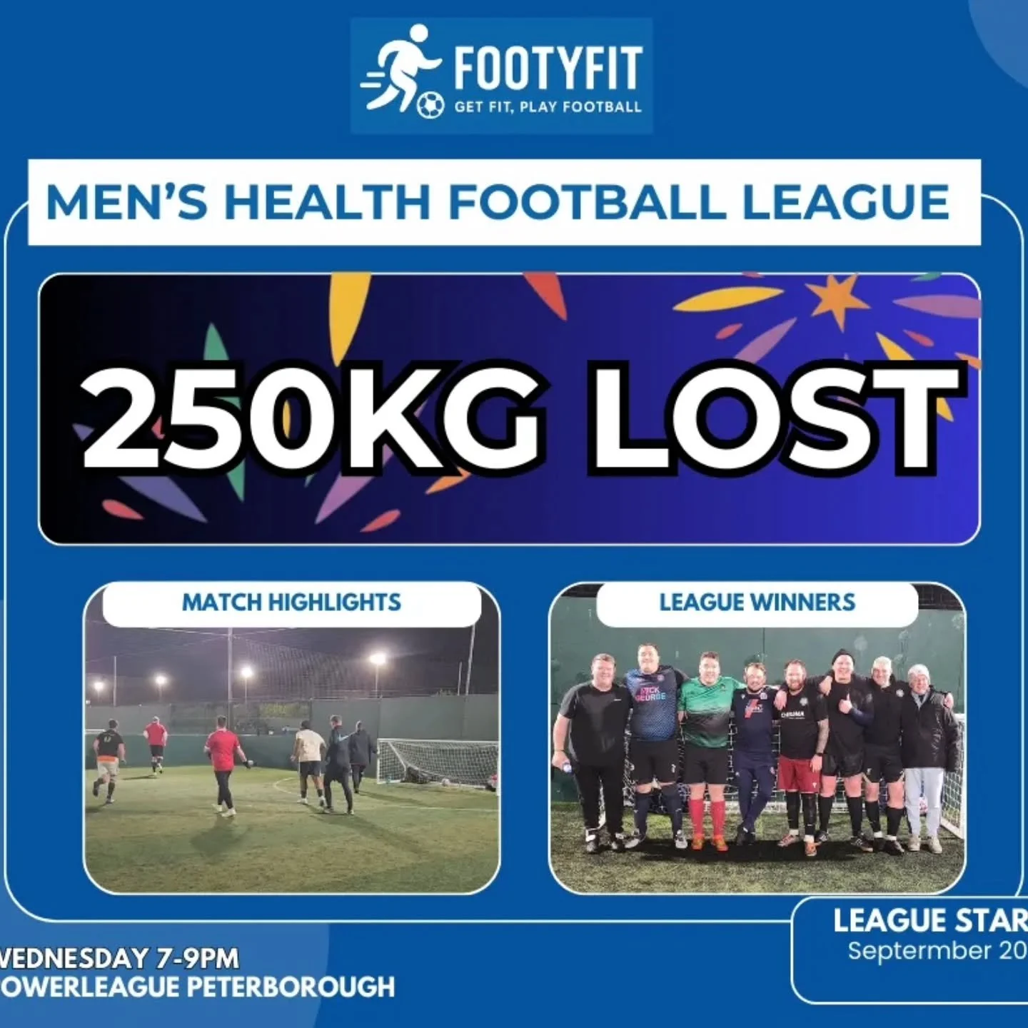 🚨 250KG LOST AS A LEAGUE 🚨
That&rsquo;s not a typo.
Two hundred and fifty kilograms of weight lost by the FootyFit community while doing what we all love&hellip; playing football. ⚽🔥
This isn&rsquo;t just a football league anymore &mdash; it&rsquo