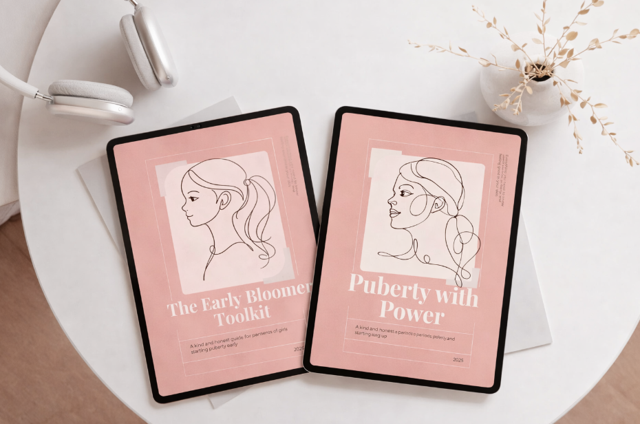 Complete Puberty Collection bundle showing both Early Bloomer and Puberty guides