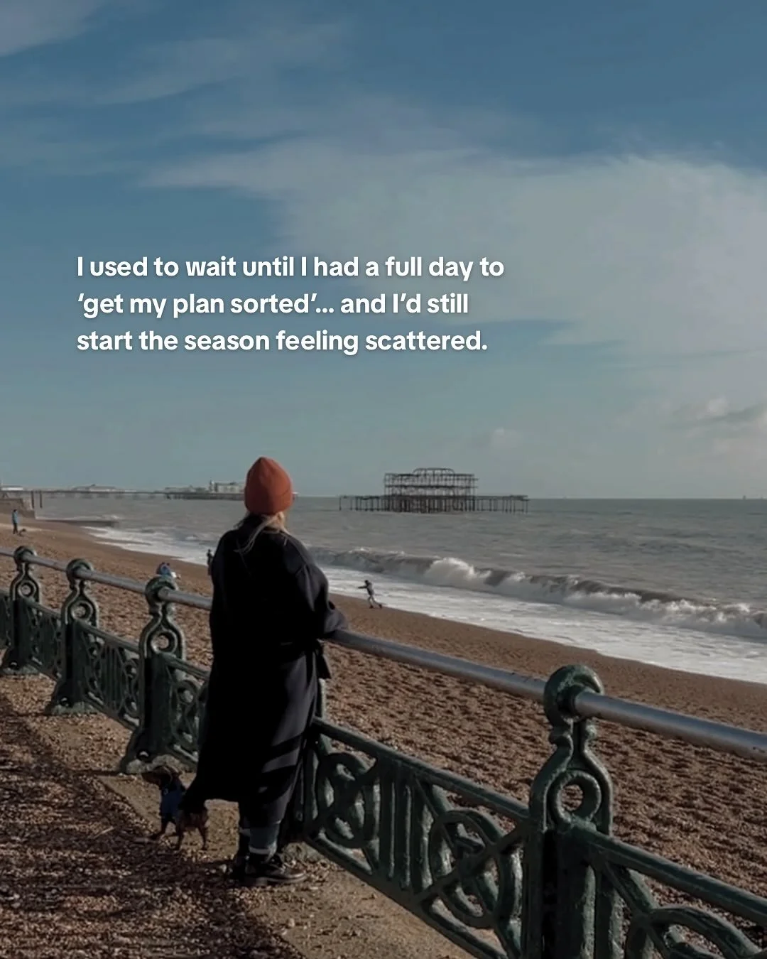 I used to wait until I had a whole day free to sit down and &ldquo;sort my plan for the season&rdquo;&hellip;

And somehow, I still ended up feeling scattered.
Because when you&rsquo;re already holding a full life &ndash; planning can feel like press