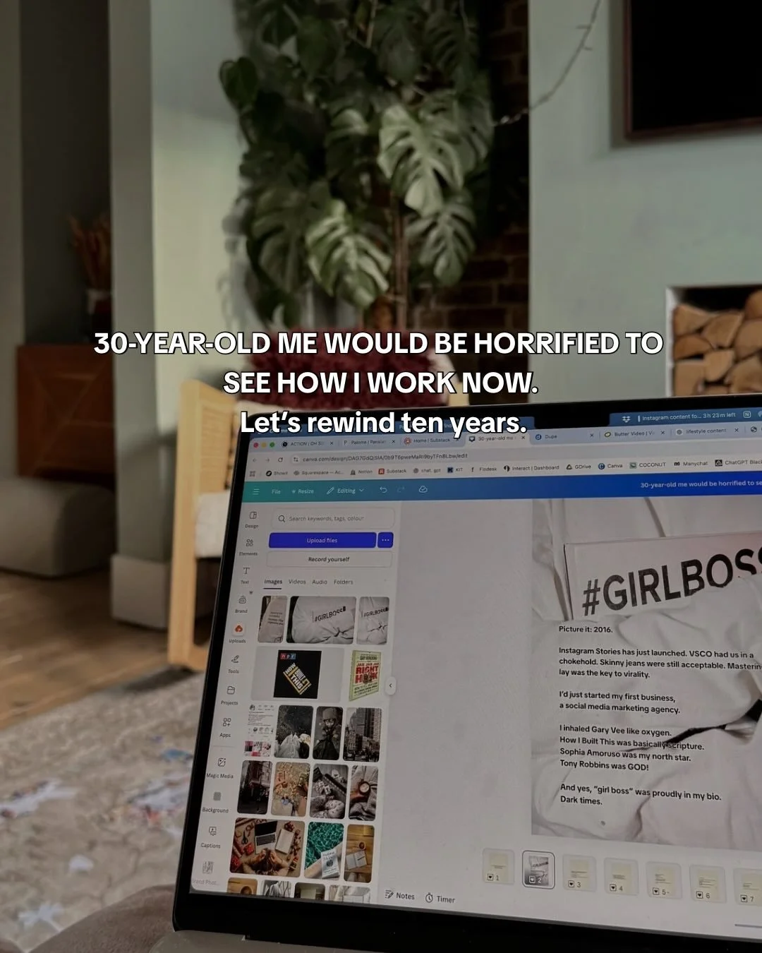 Ten years ago, I thought ambition looked loud.
Busy. Slightly frantic. Always reaching for the next thing.

Now it mostly looks like this.

Working three days a week.
Picking work that actually fits my energy.
Having enough money coming in without ne