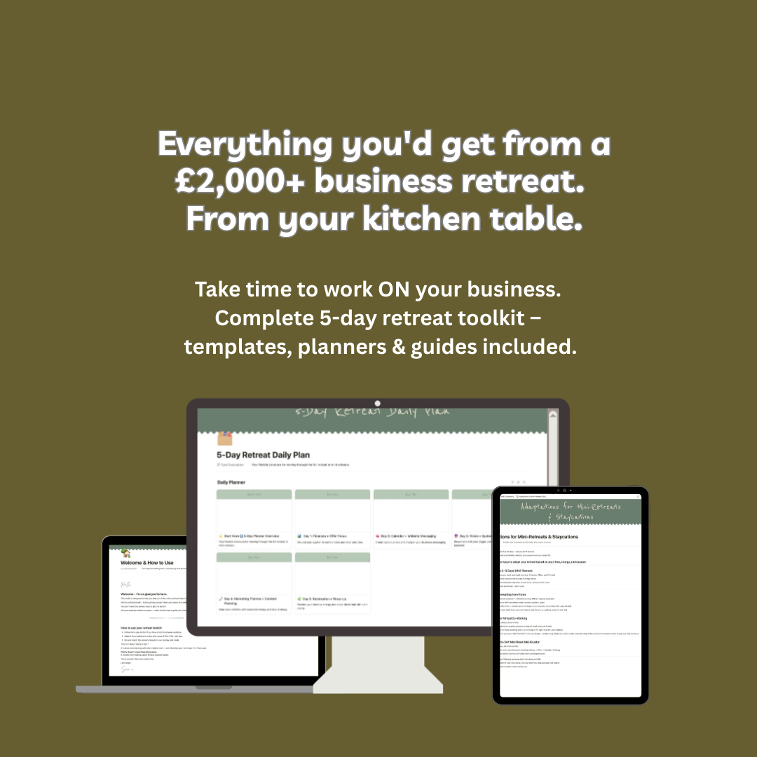 Business Strategy Toolkit - 5 Day Planning Templates & Guides