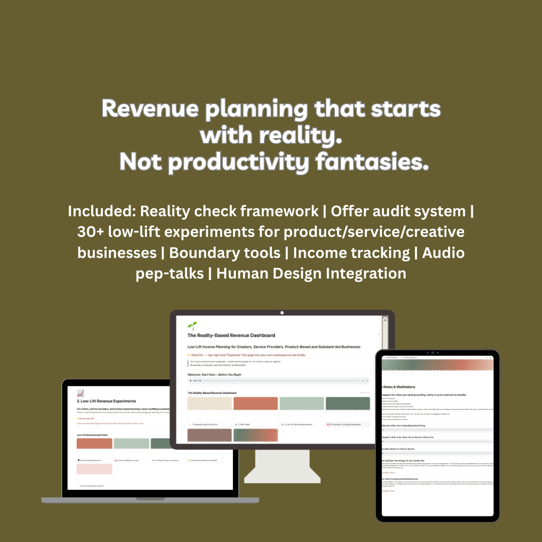30+ Low Lift Revenue Ideas - Complete Income Planning Toolkit for When Sales Are Slow